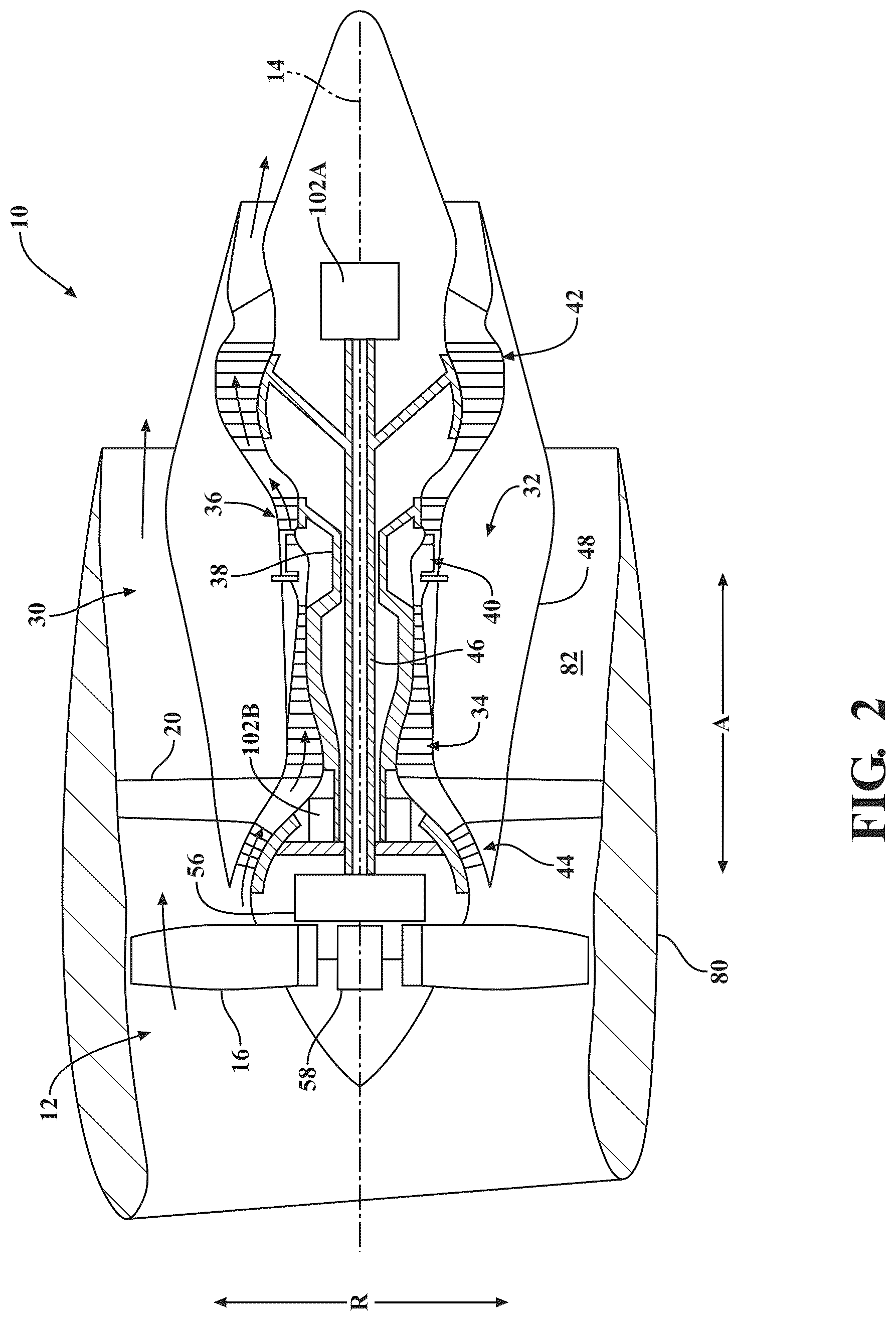 Patent US12448112 Figure 2 – Power generation and transfer using variable-pitch propeller