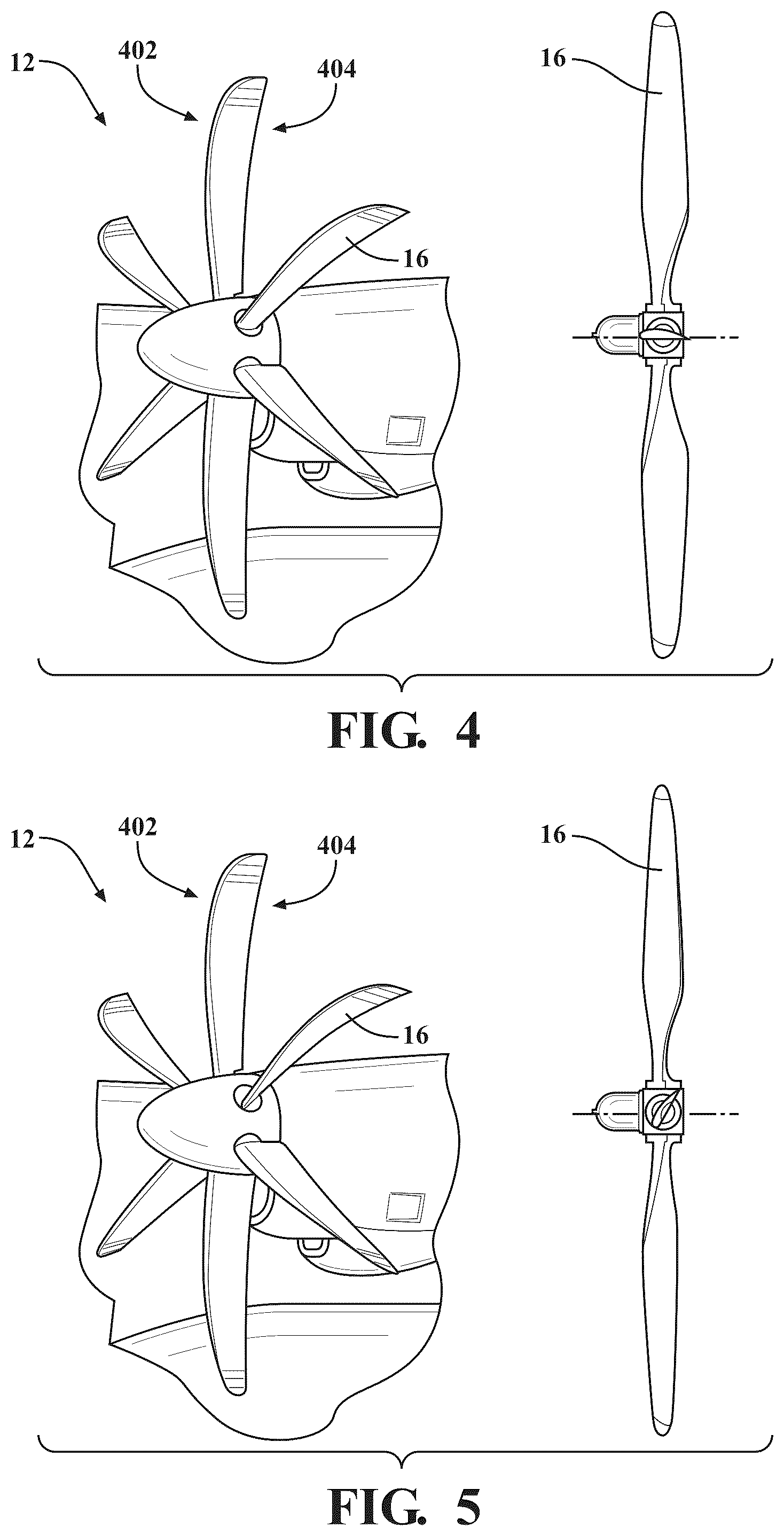 Patent US12448112 Figure 4 – Power generation and transfer using variable-pitch propeller
