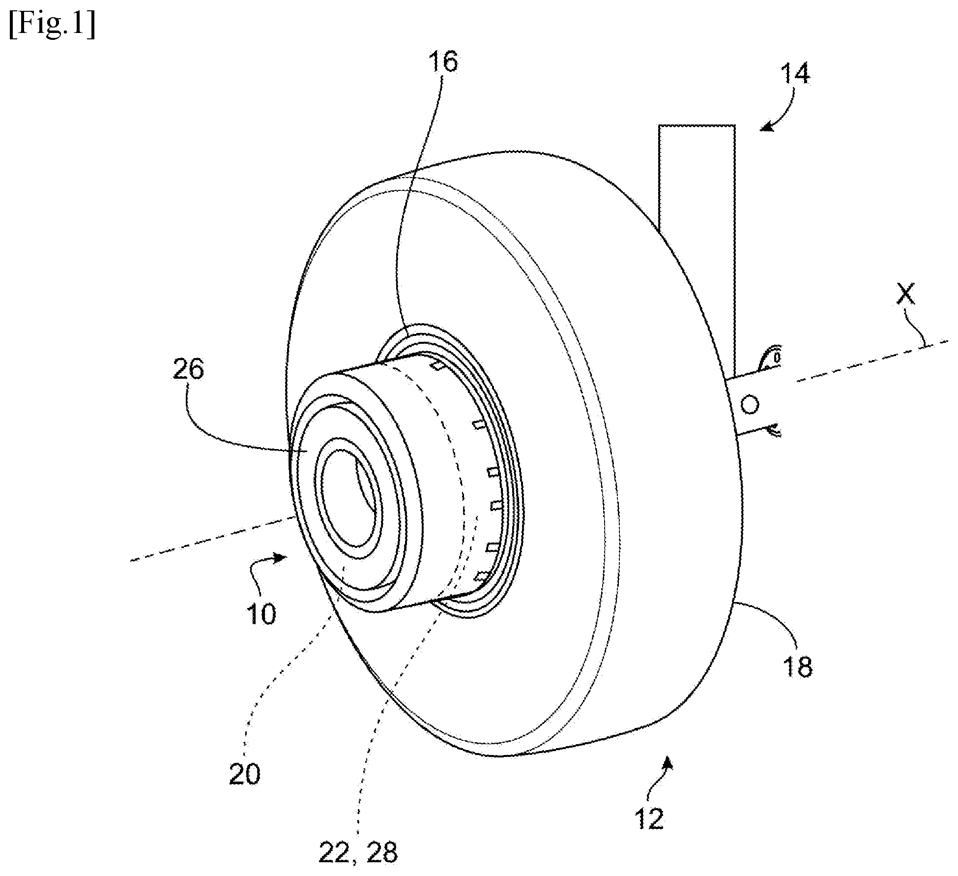 Patent US12448118 Figure 1 – Device for driving at least one wheel of an aircraft landing gear