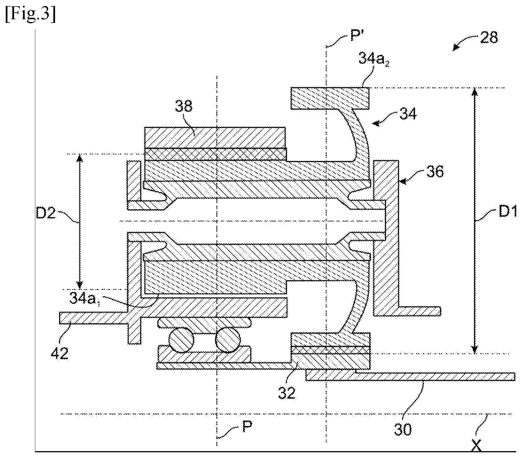 Patent US12448118 Figure 3 – Device for driving at least one wheel of an aircraft landing gear