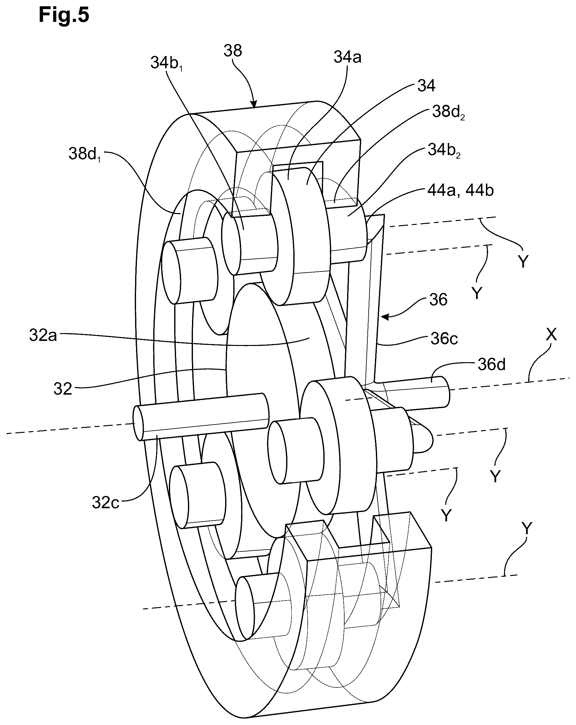 Patent US12448118 Figure 5 – Device for driving at least one wheel of an aircraft landing gear