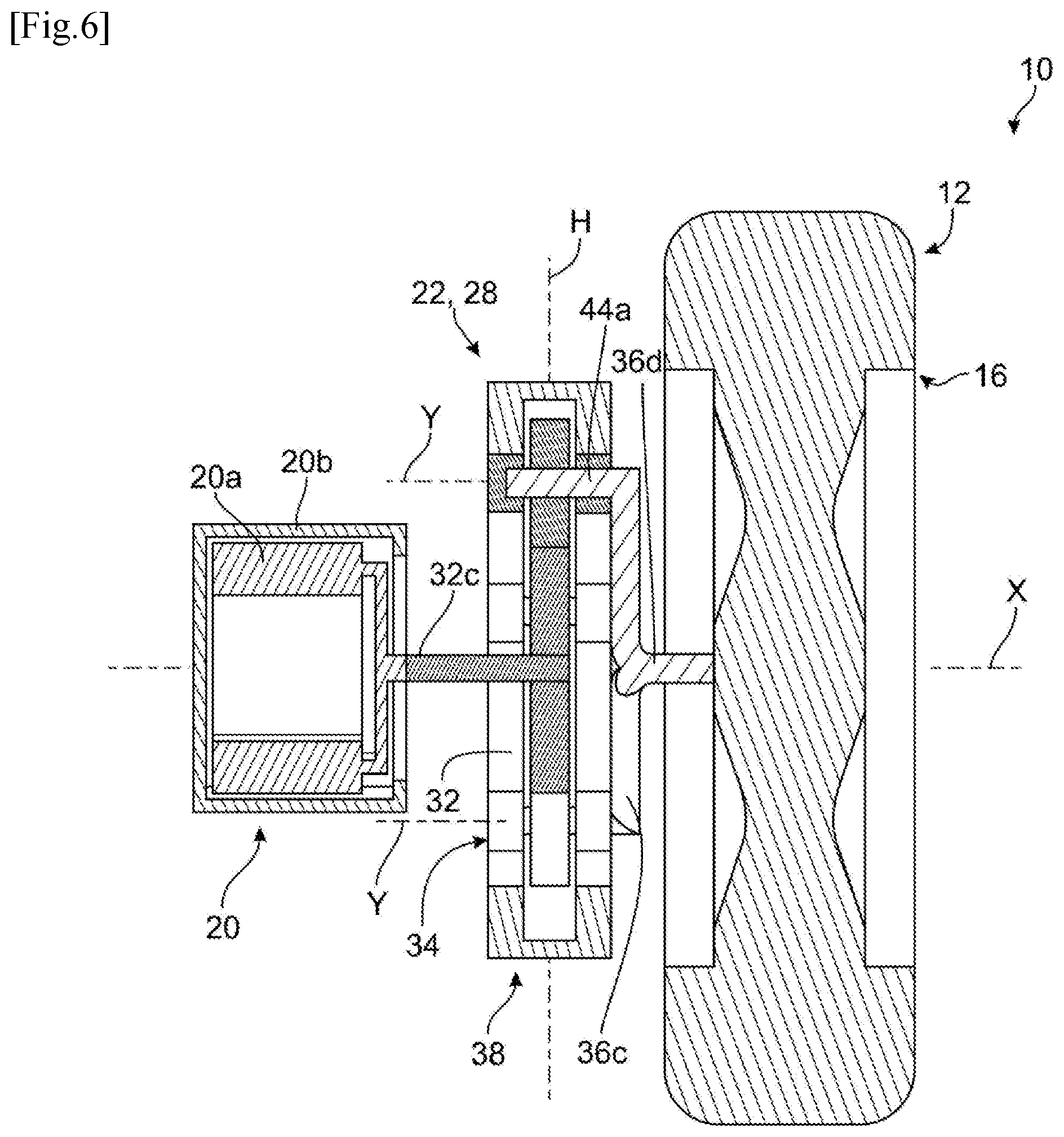 Patent US12448118 Figure 6 – Device for driving at least one wheel of an aircraft landing gear