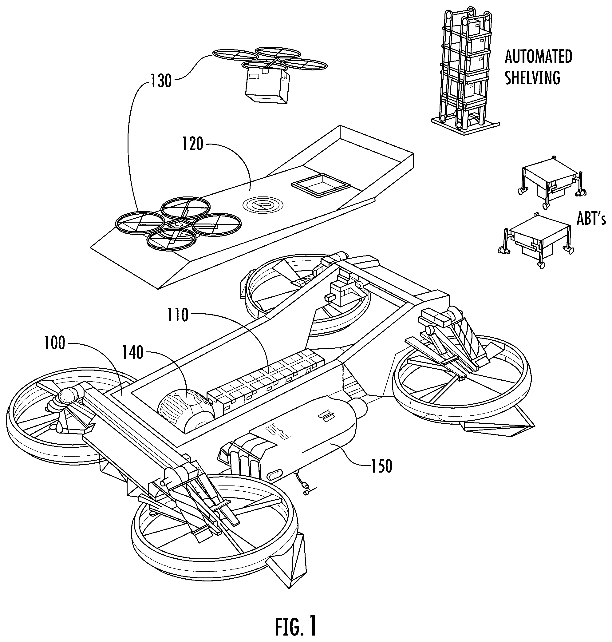 Patent US12448122 Figure 1 – System and method for autonomous light aircraft operation