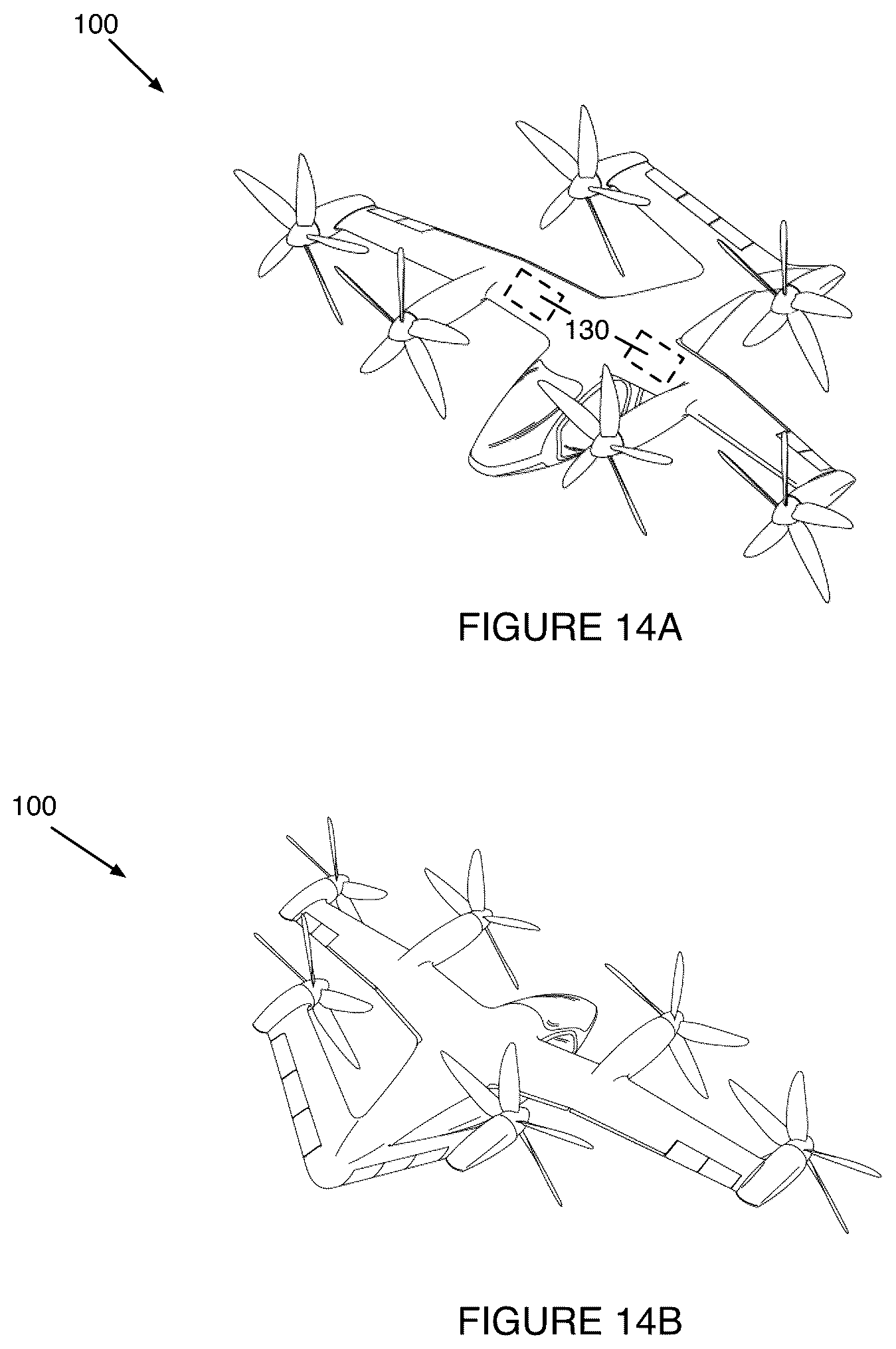Patent US12448123 Figure 7 – Electric tiltrotor aircraft