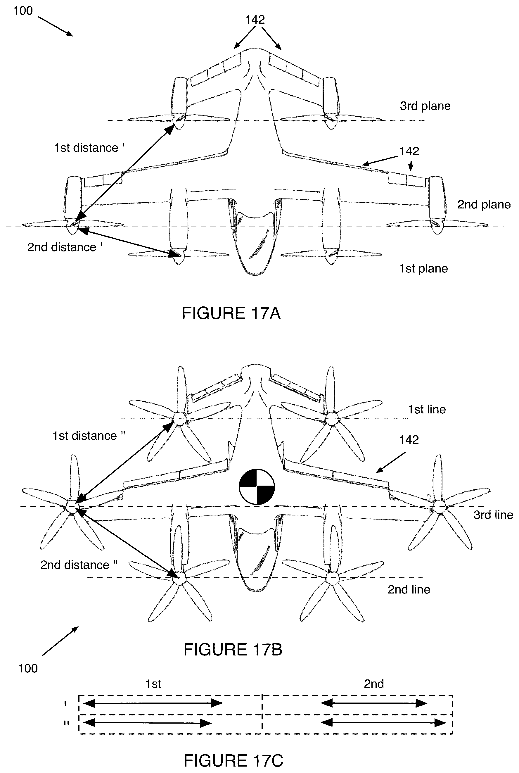 Patent US12448123 Figure 10 – Electric tiltrotor aircraft
