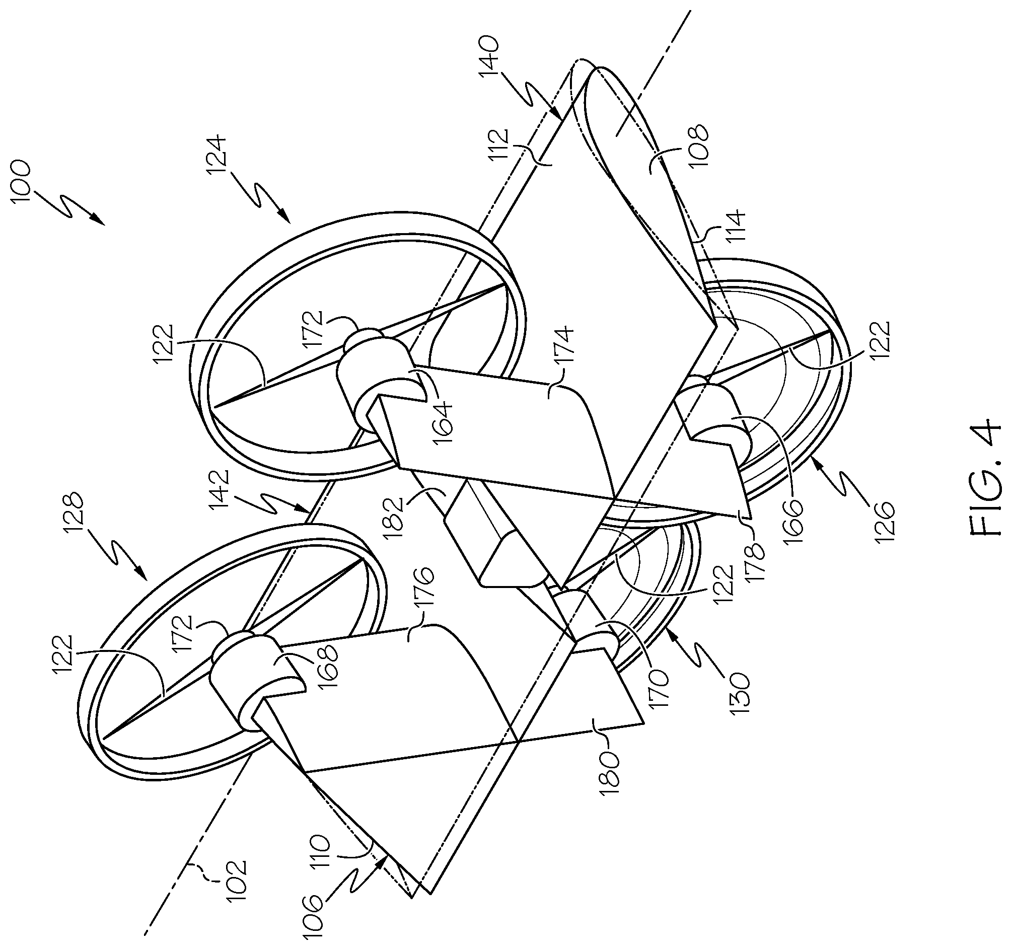 Patent US12448124 Figure 4 – Aerial vehicles, cooperative flying systems, and methods of operating the same
