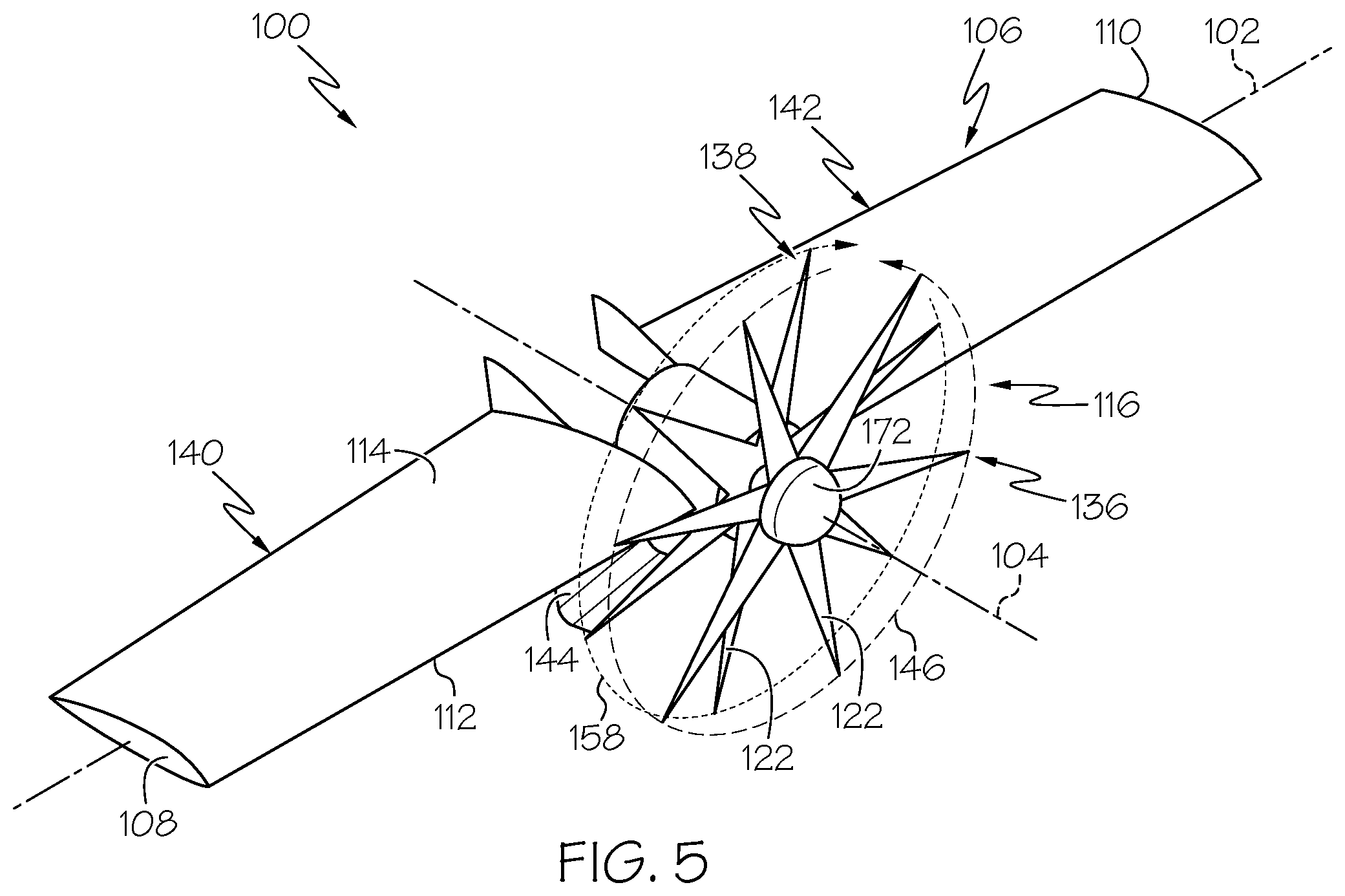 Patent US12448124 Figure 5 – Aerial vehicles, cooperative flying systems, and methods of operating the same
