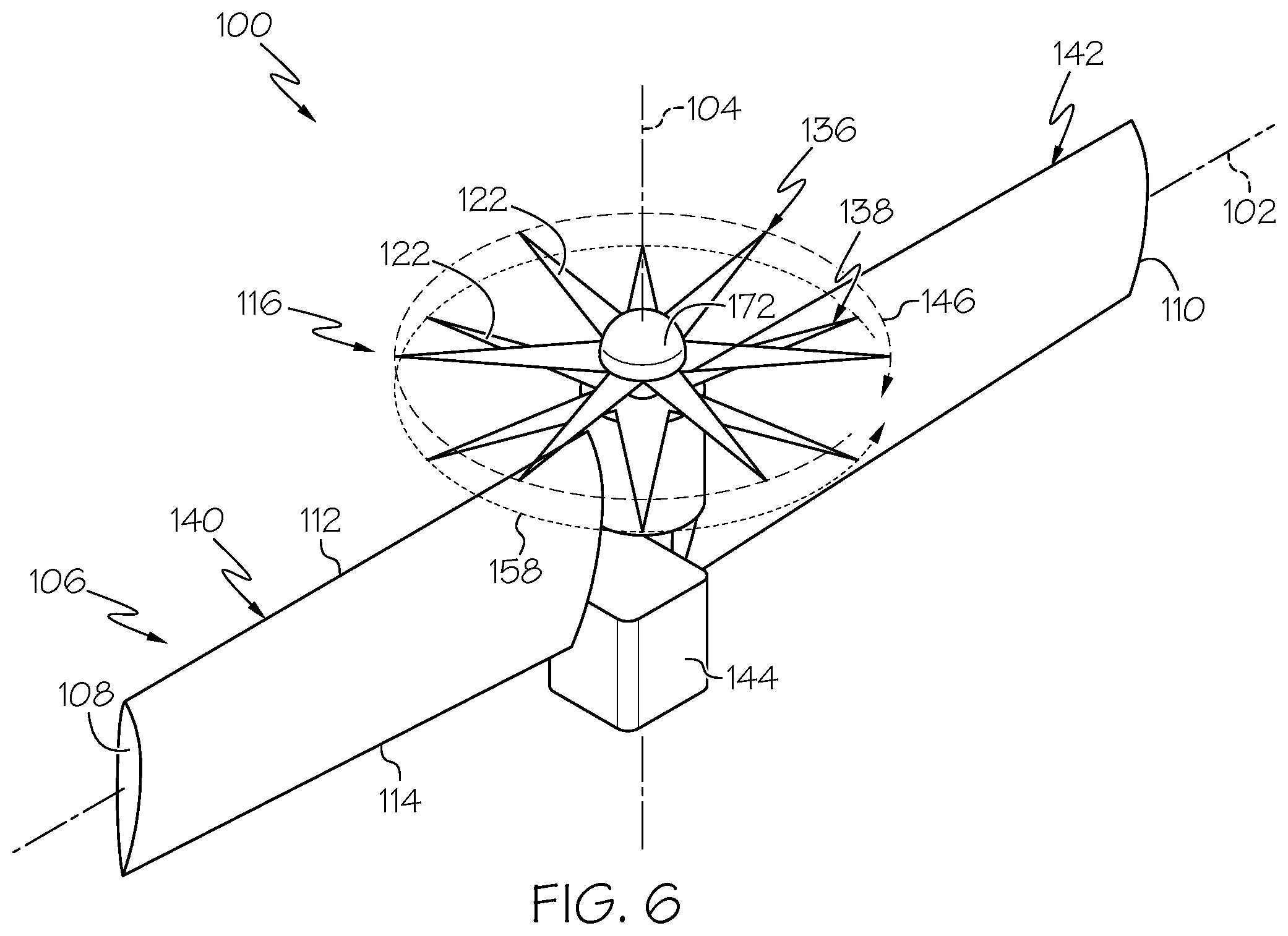 Patent US12448124 Figure 6 – Aerial vehicles, cooperative flying systems, and methods of operating the same