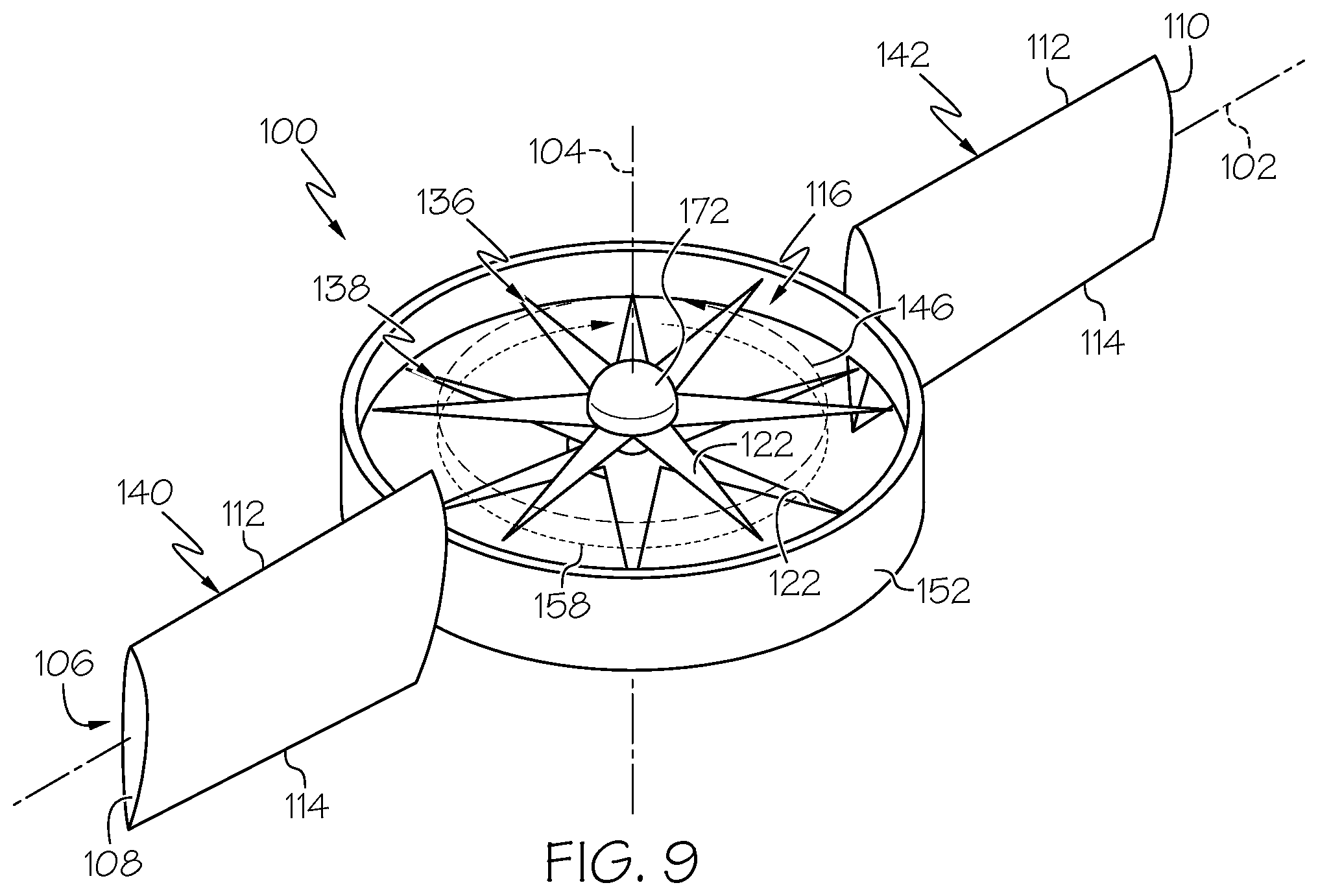 Patent US12448124 Figure 9 – Aerial vehicles, cooperative flying systems, and methods of operating the same