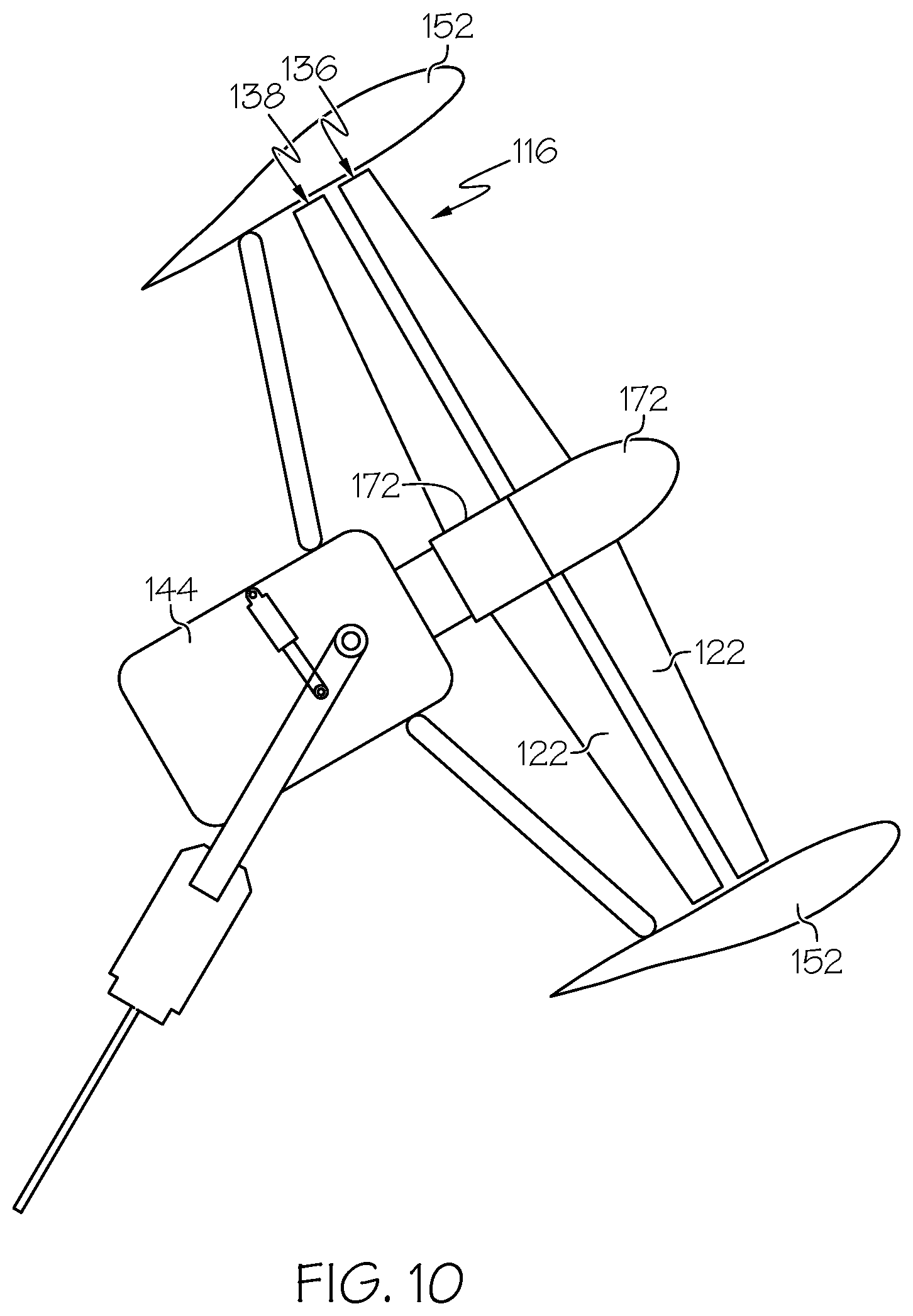 Patent US12448124 Figure 10 – Aerial vehicles, cooperative flying systems, and methods of operating the same