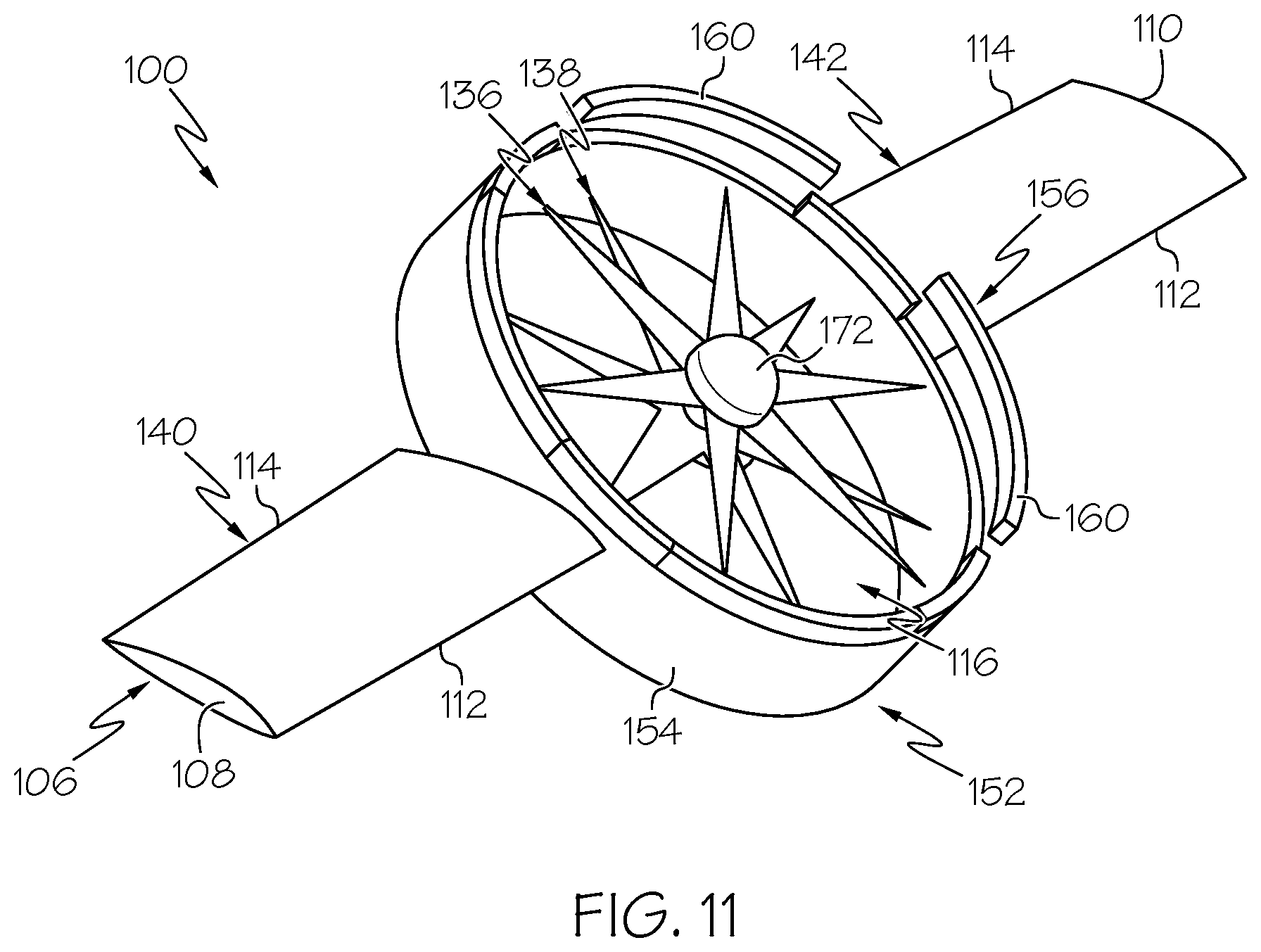 Patent US12448124 Figure 11 – Aerial vehicles, cooperative flying systems, and methods of operating the same