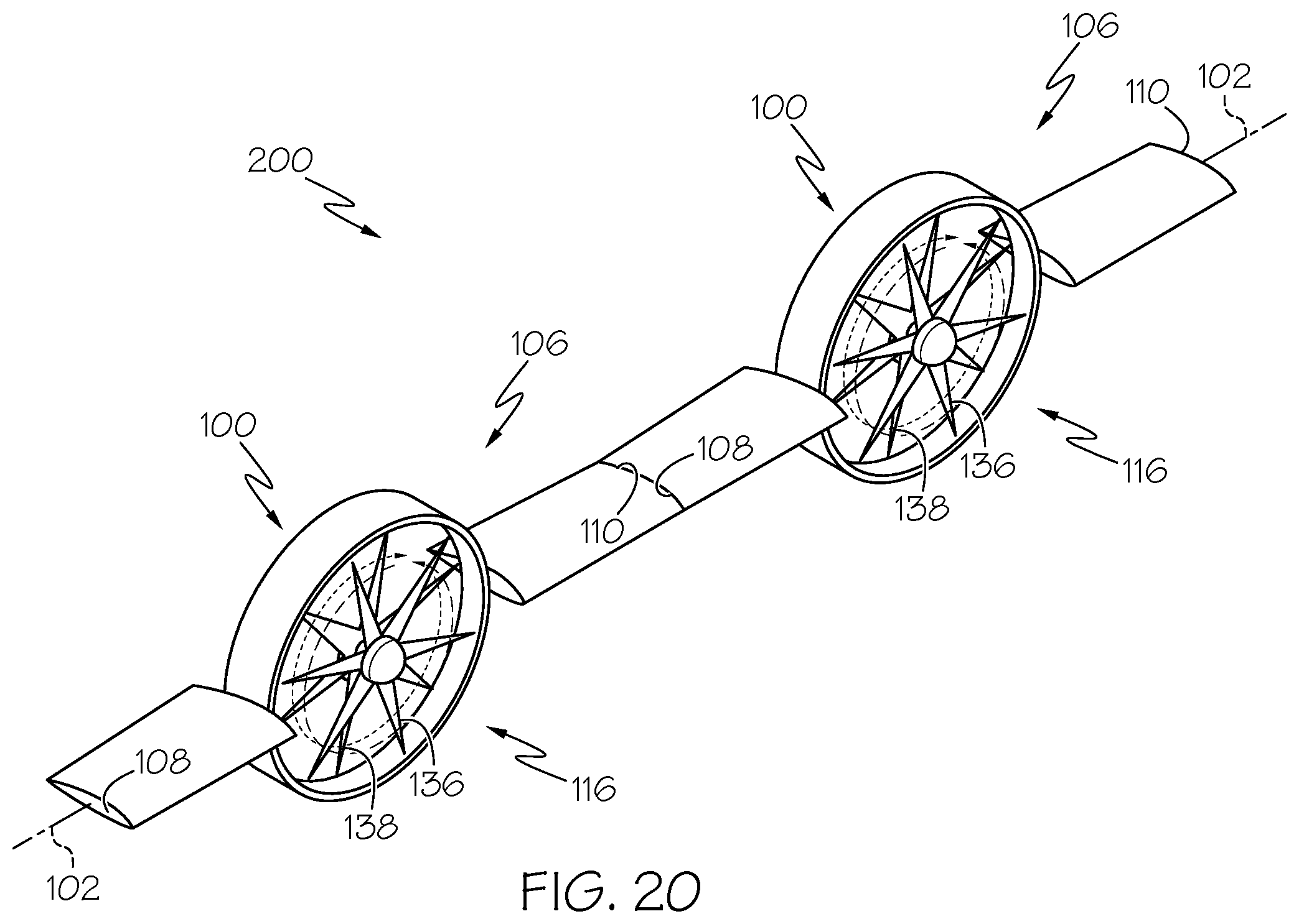 Patent US12448124 Figure 20 – Aerial vehicles, cooperative flying systems, and methods of operating the same