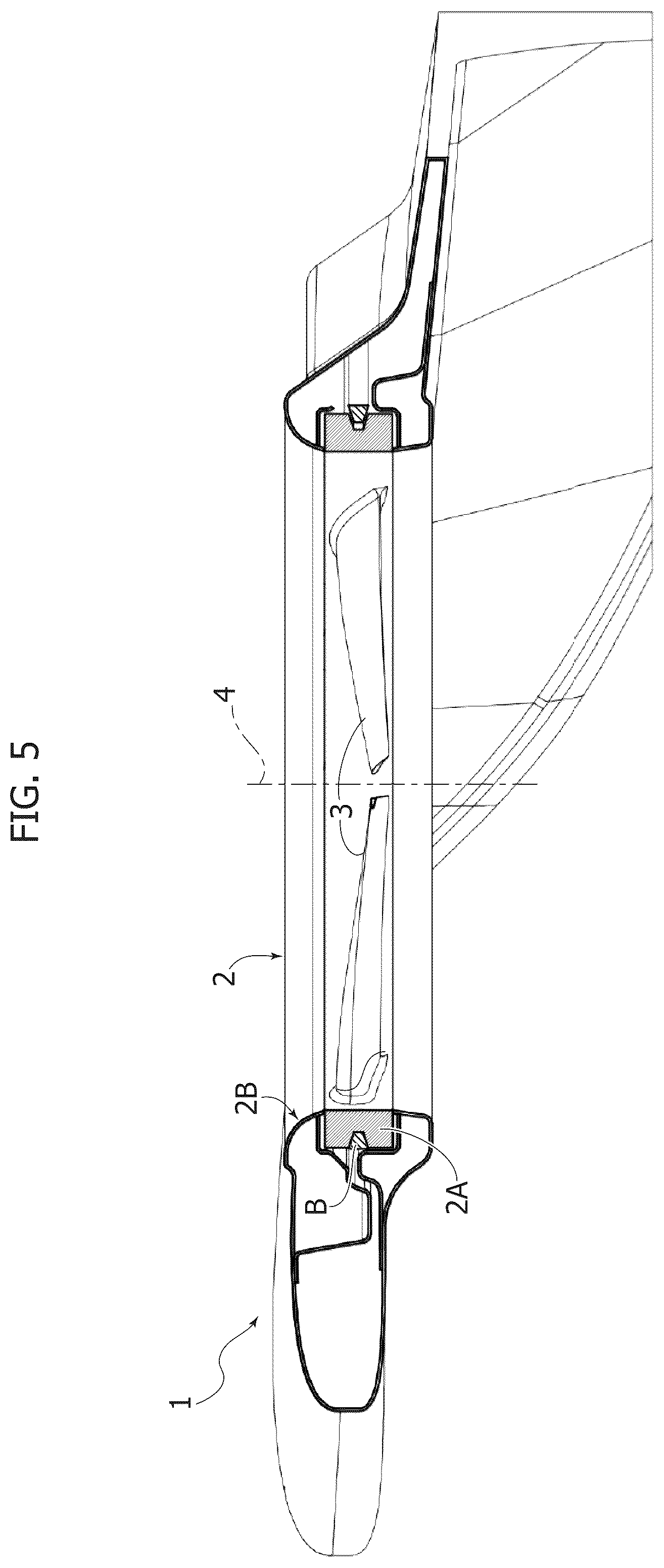 Patent US12448125 Figure 3 – Aircraft, in particular a personal air mobility aircraft or drone, an annular propeller unit, and a boat comprising this unit