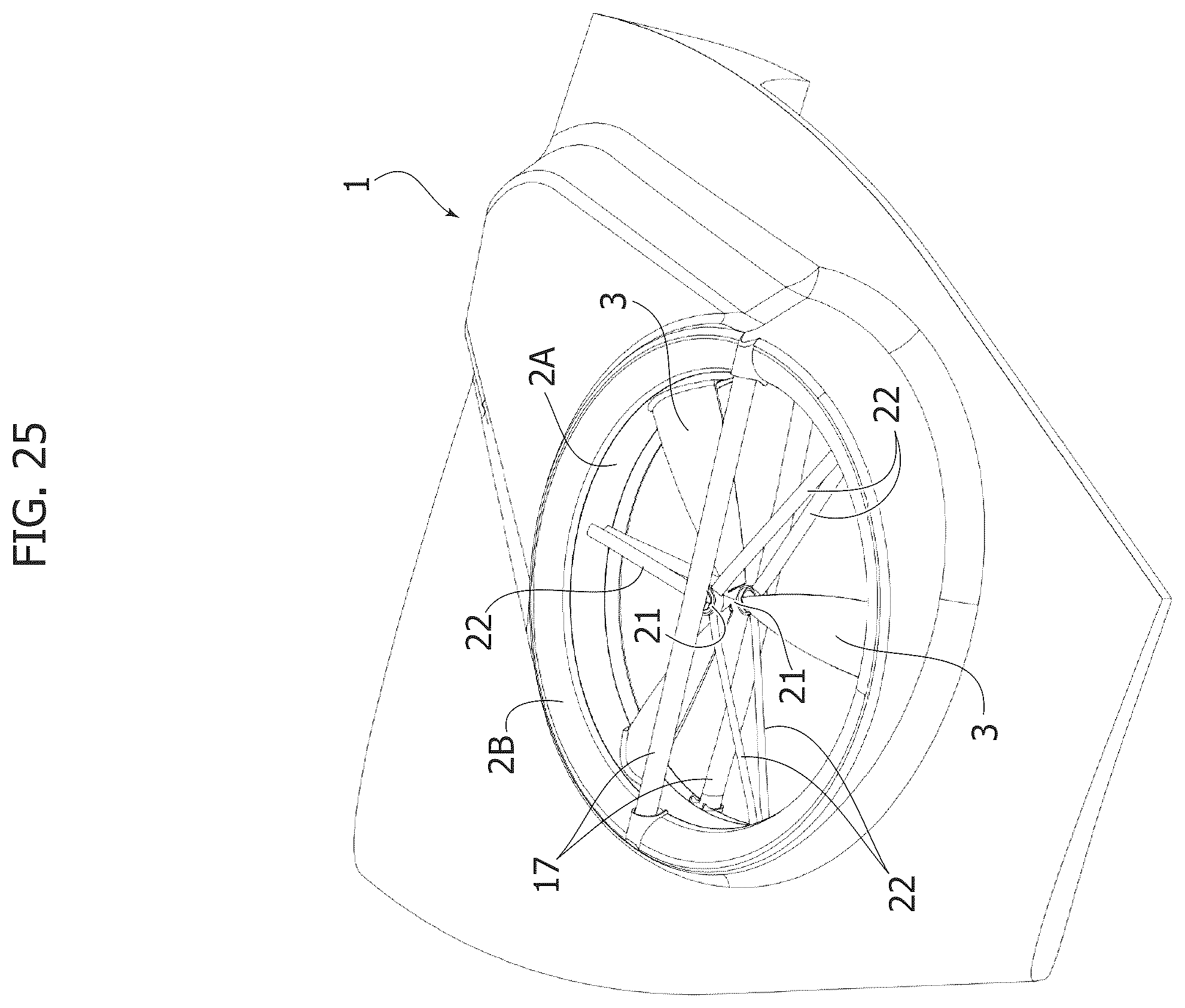 Patent US12448125 Figure 16 – Aircraft, in particular a personal air mobility aircraft or drone, an annular propeller unit, and a boat comprising this unit