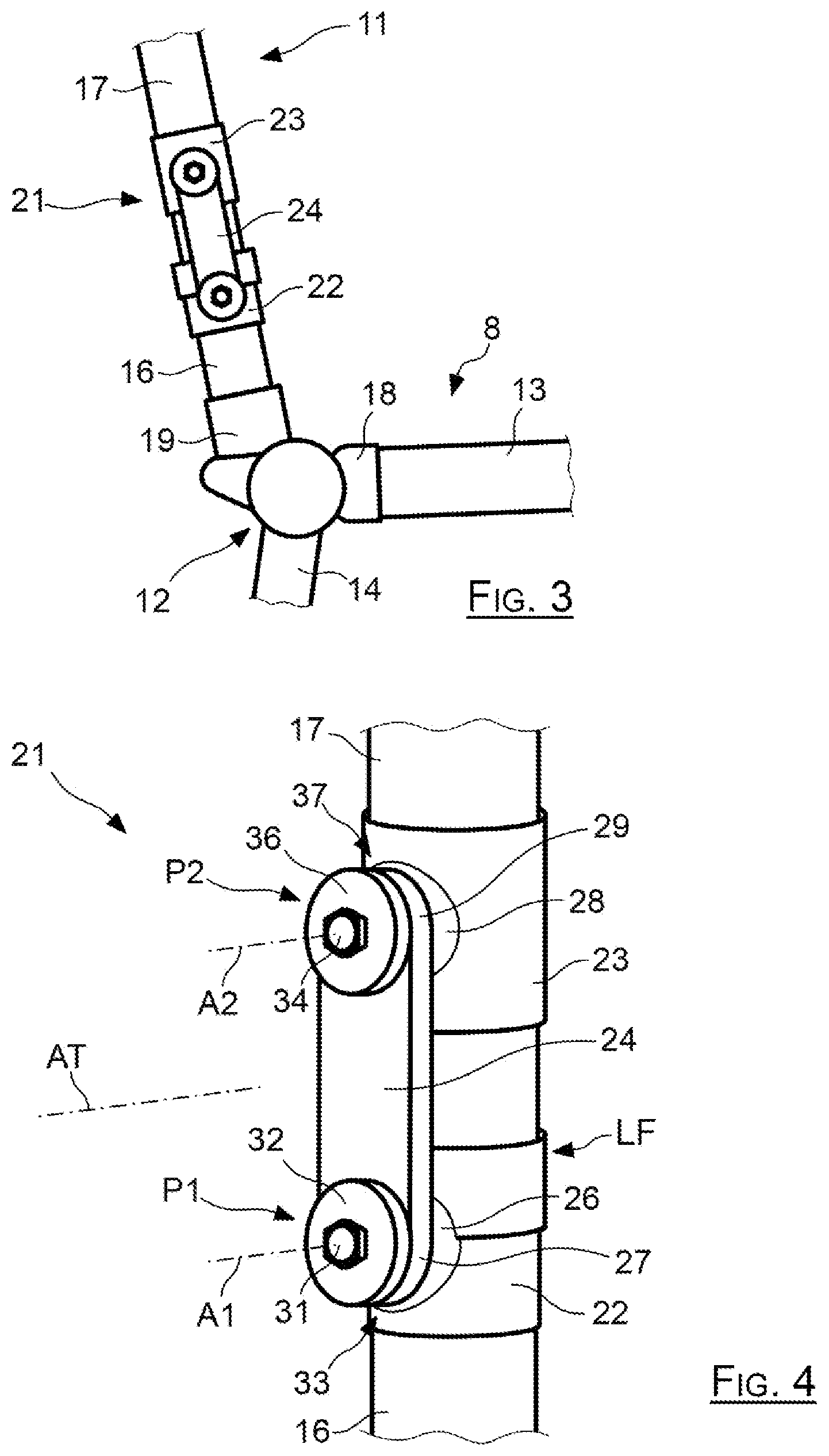 Patent US12448127 Figure 2 – Vehicle seat having a backrest equipped with shock absorbing means