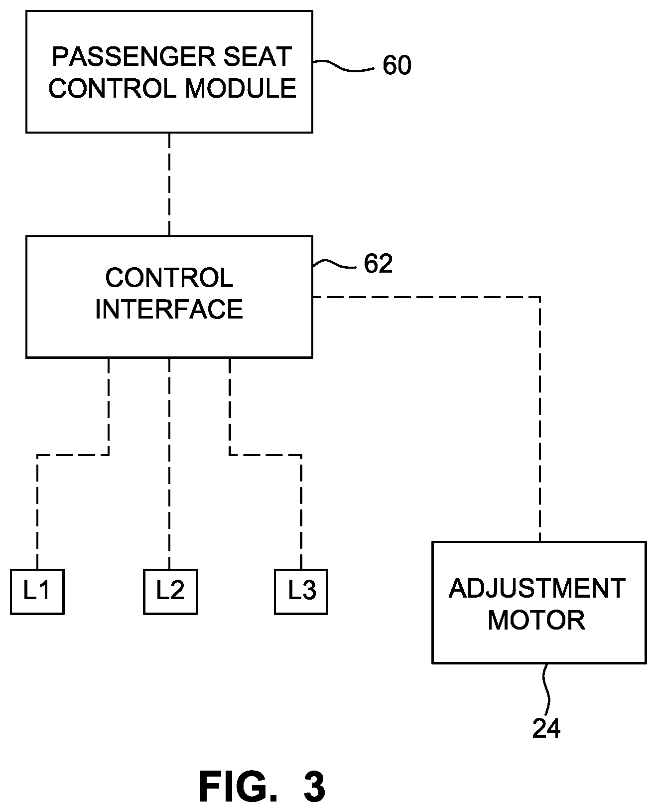 Patent US12448128 Figure 3 – Adjustable cantilever vehicle seat mounting assemblies and seat systems including the same