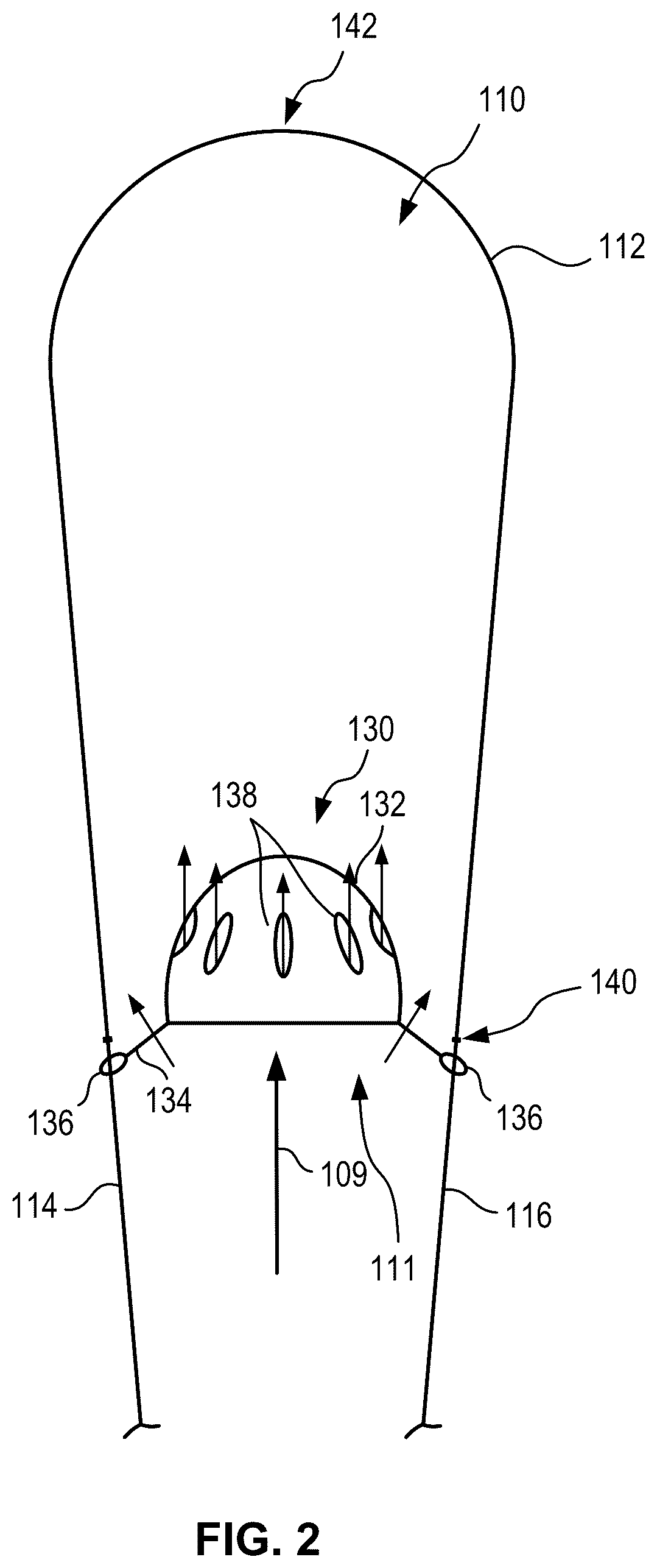 Patent US12448131 Figure 2 – Parachute slider reefing systems and methods