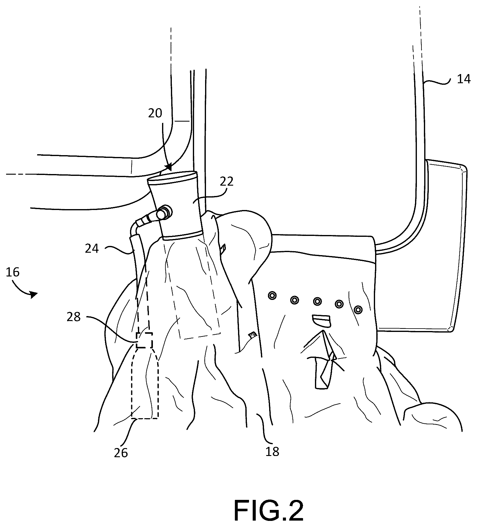 Patent US12448133 Figure 2 – Systems and methods for regulators for inflation systems for evacuation assemblies