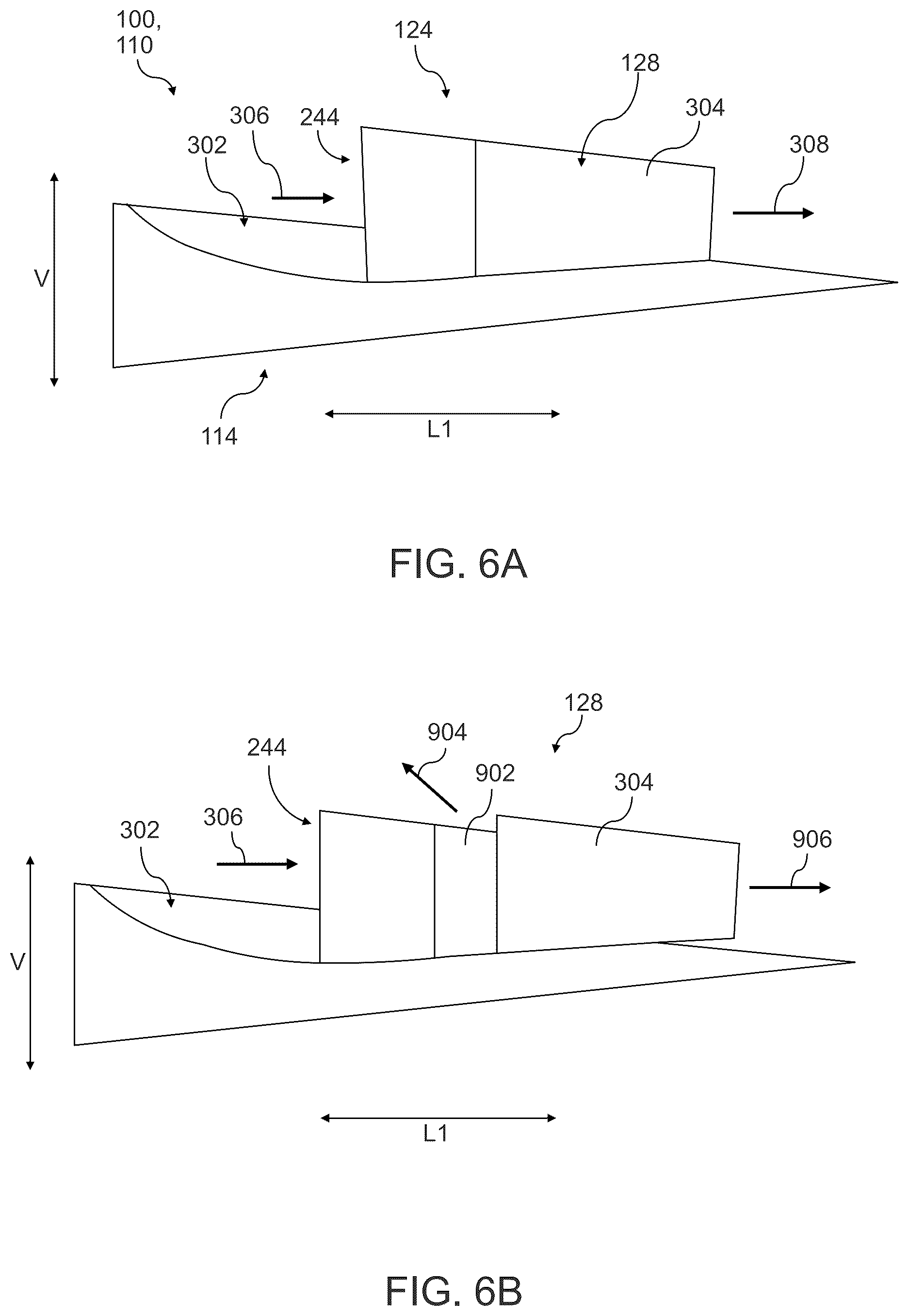 Patent US12448134 Figure 6 – Blended wing aircraft