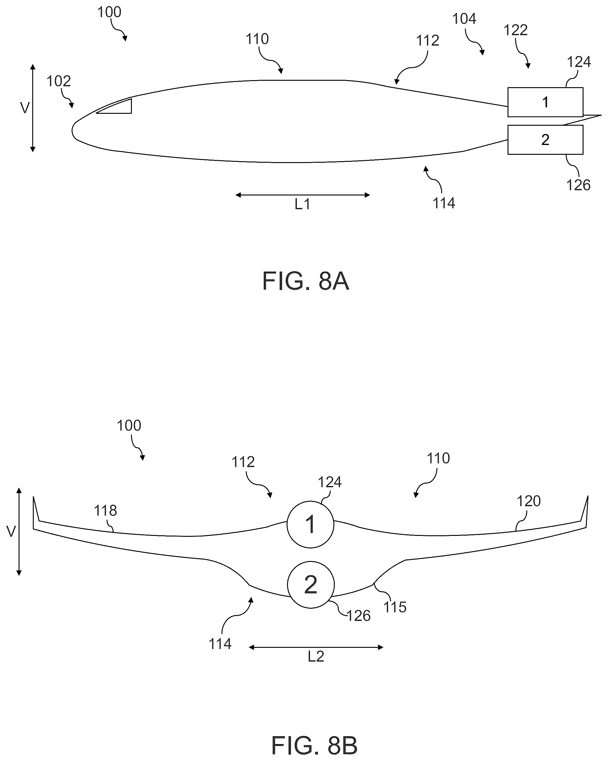 Patent US12448134 Figure 9 – Blended wing aircraft