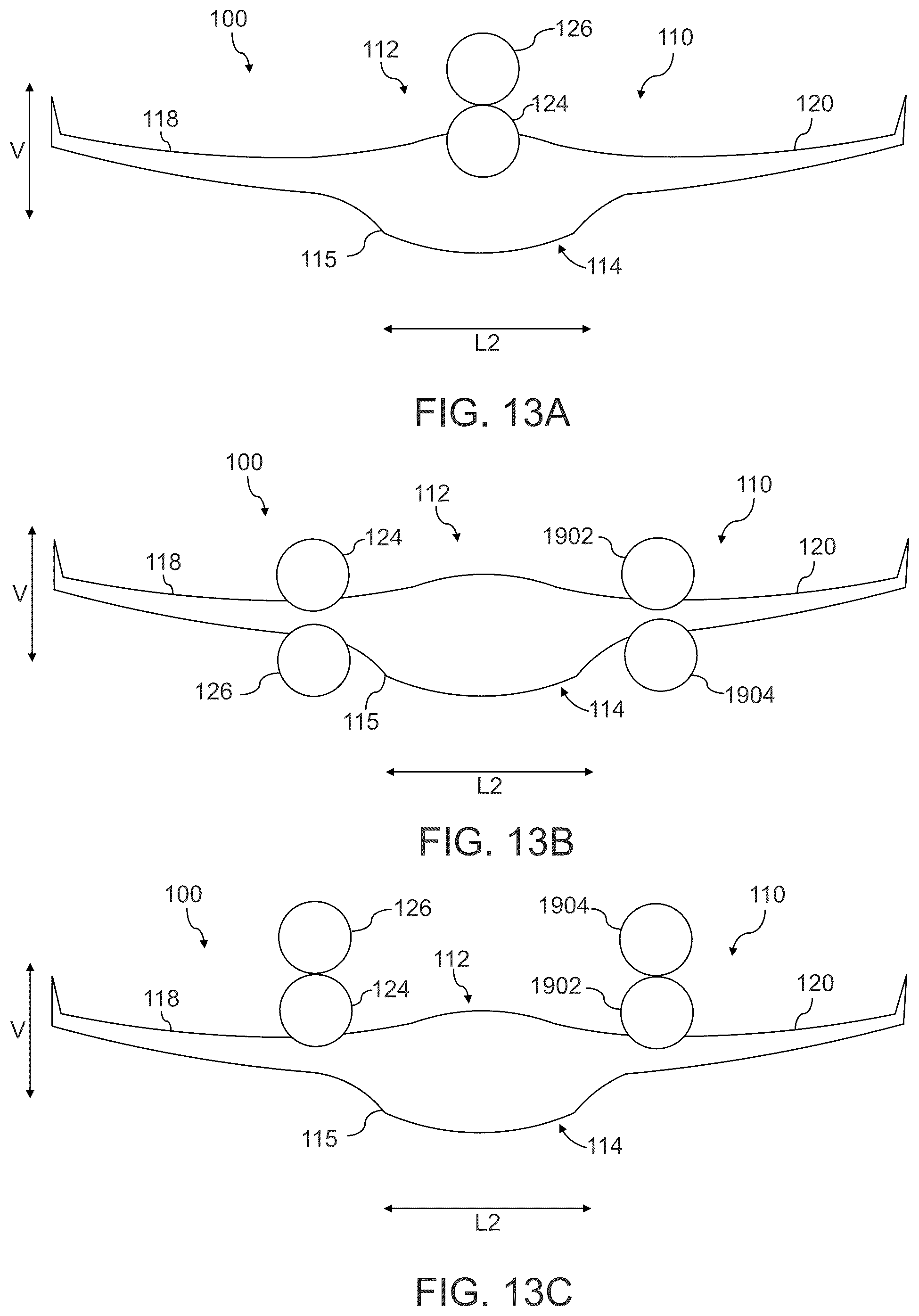 Patent US12448134 Figure 13 – Blended wing aircraft