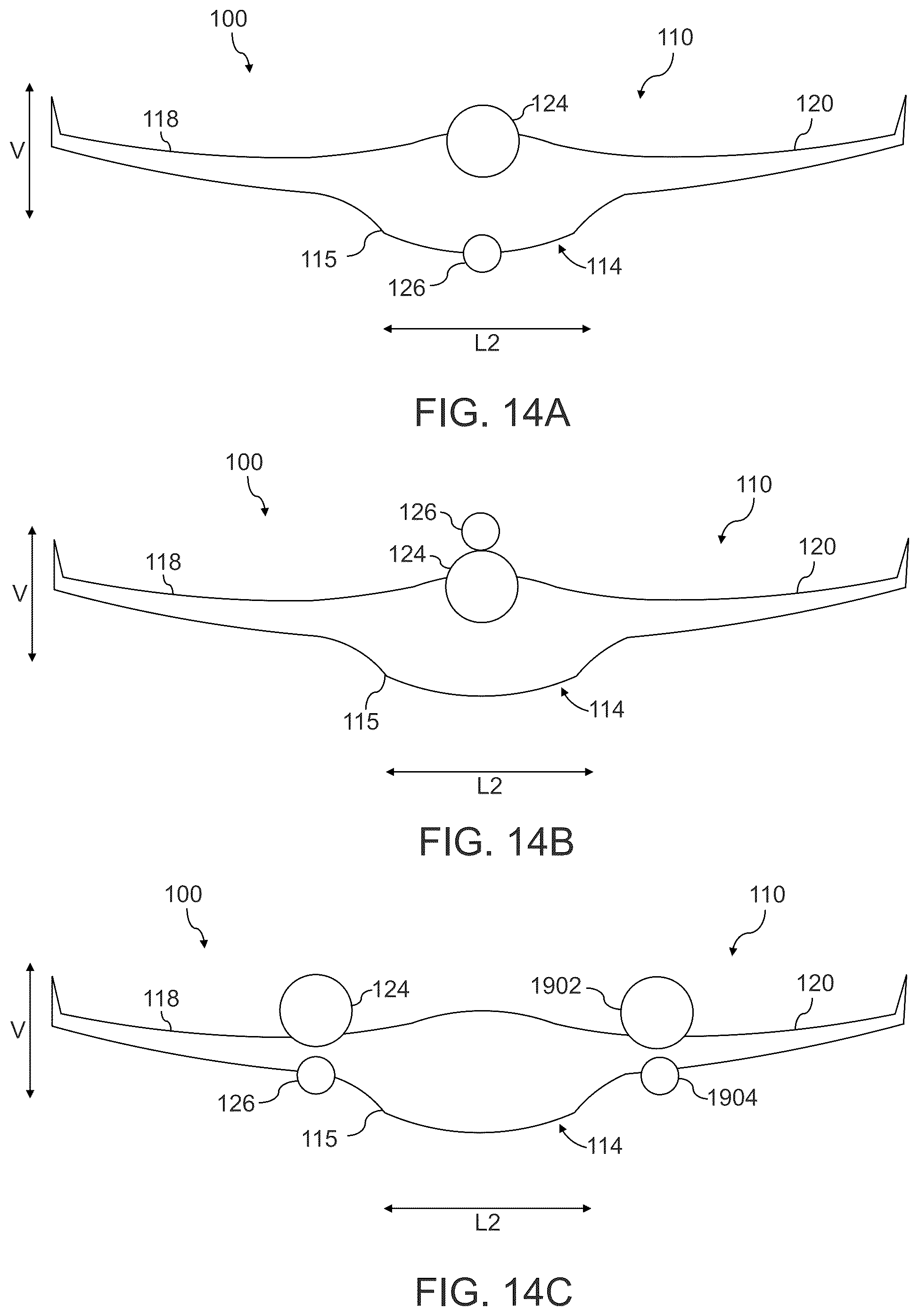 Patent US12448134 Figure 14 – Blended wing aircraft