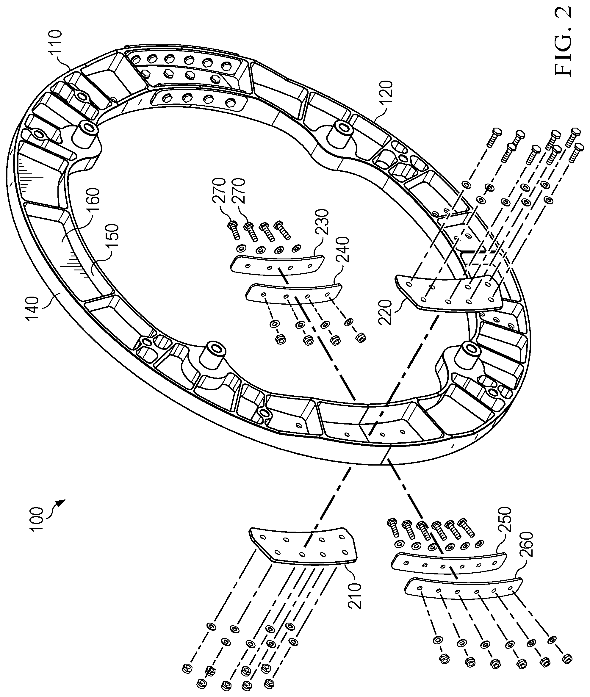 Patent US12448136 Figure 2 – Two-piece engine collar