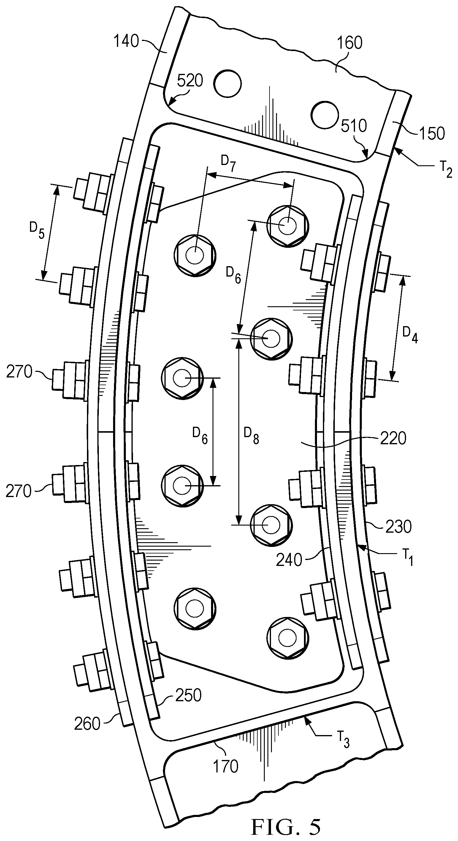 Patent US12448136 Figure 5 – Two-piece engine collar