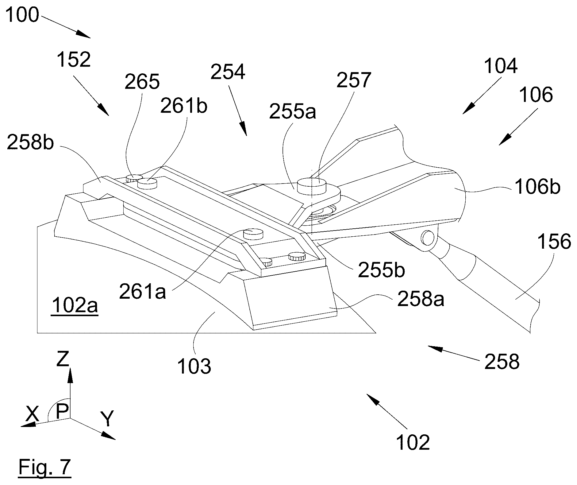 Patent US12448137 Figure 4 – Aircraft propulsion assembly having a jet engine, a pylon and means for attaching the jet engine to the pylon