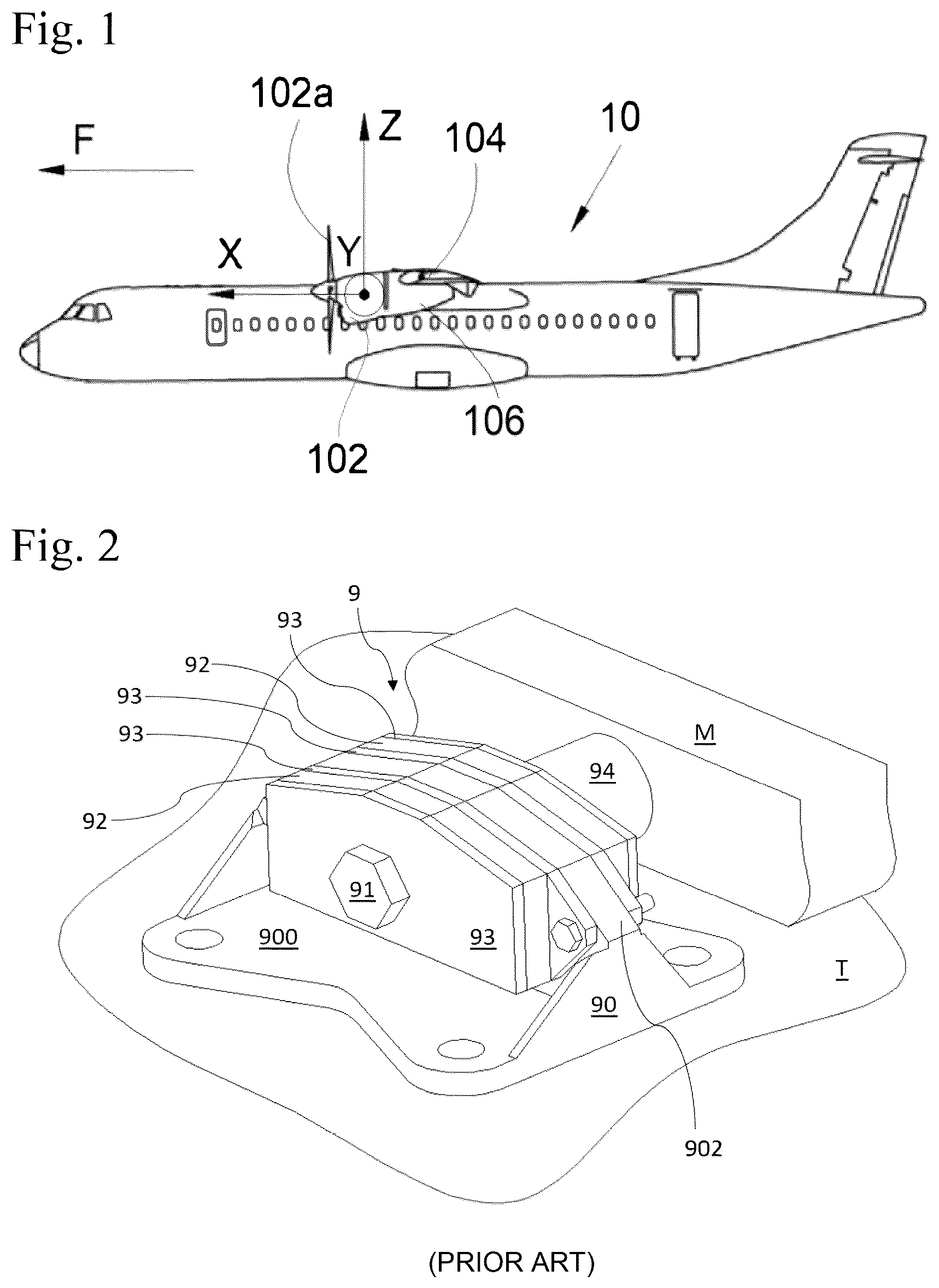 Patent US12448138 Figure 1 – Device for coupling a propulsion system to an engine pylon of an aircract, and corresponding aircraft