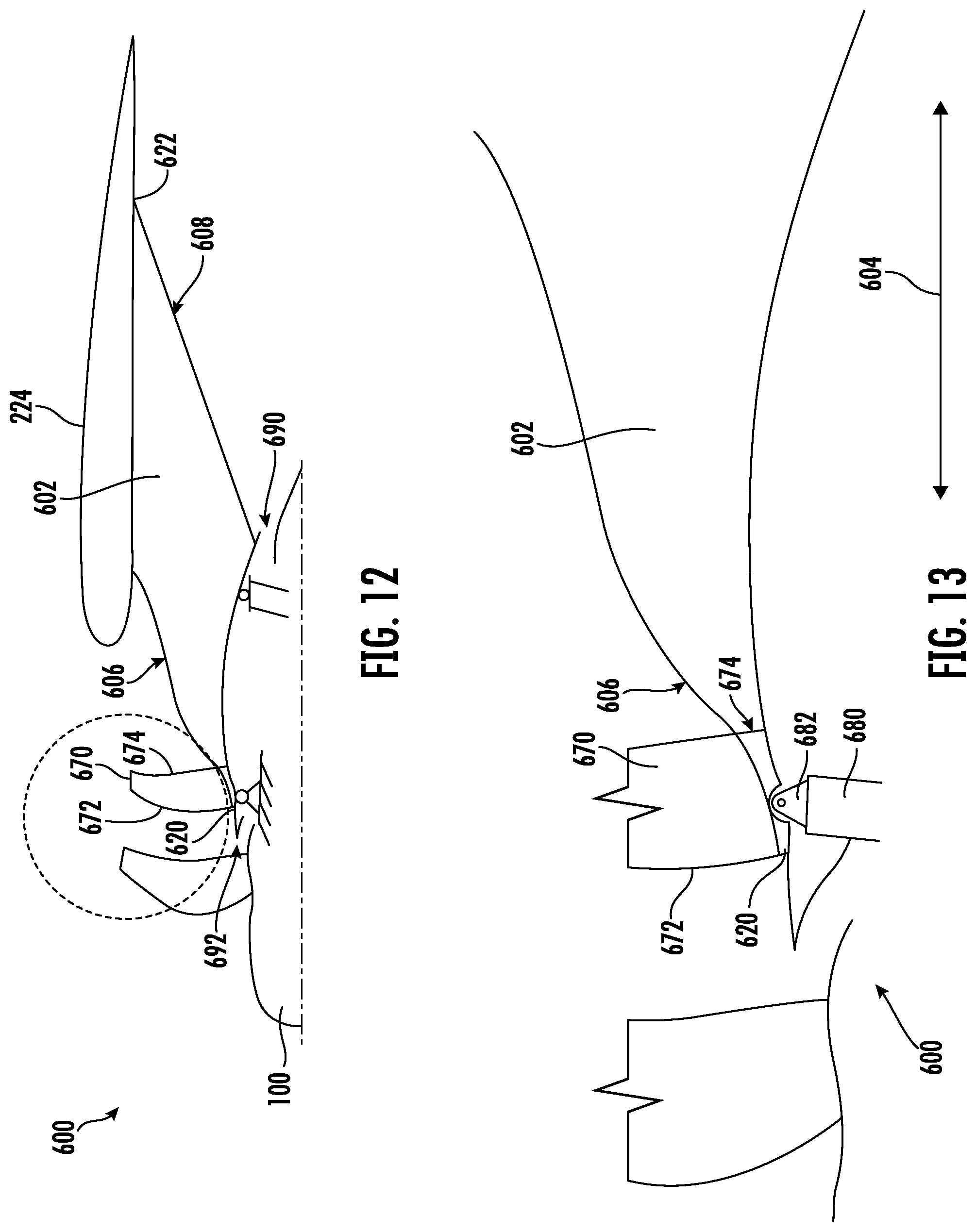 Patent US12448139 Figure 11 – Open rotor pylon fairing