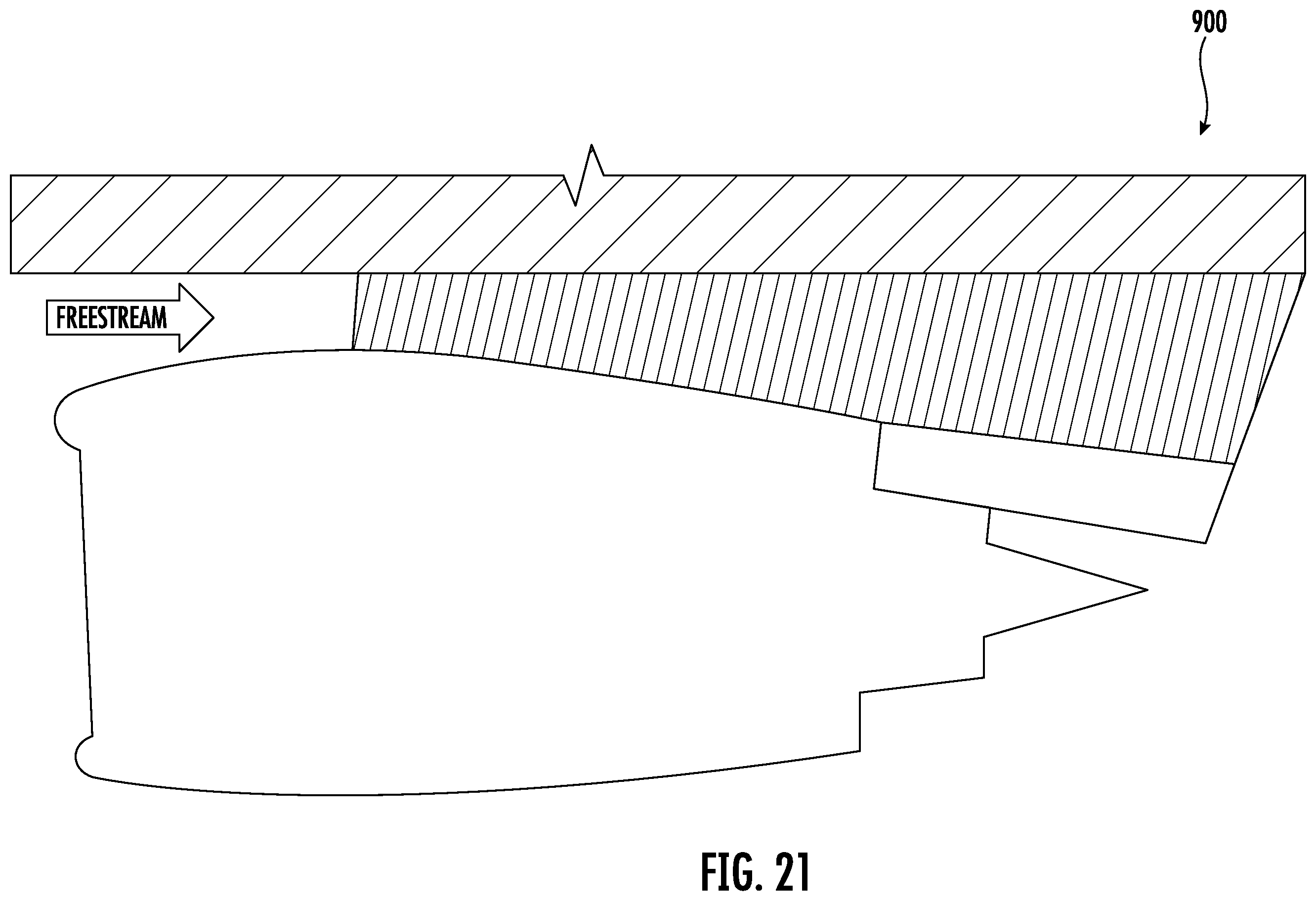 Patent US12448139 Figure 17 – Open rotor pylon fairing