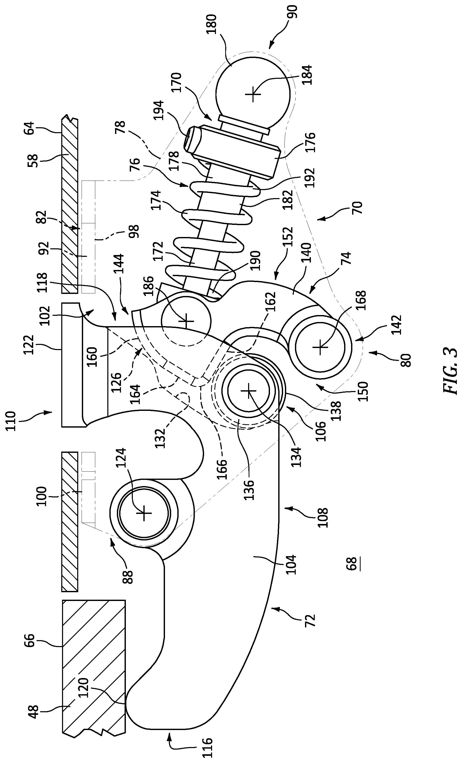 Patent US12448140 Figure 3 – Pressure relief latch