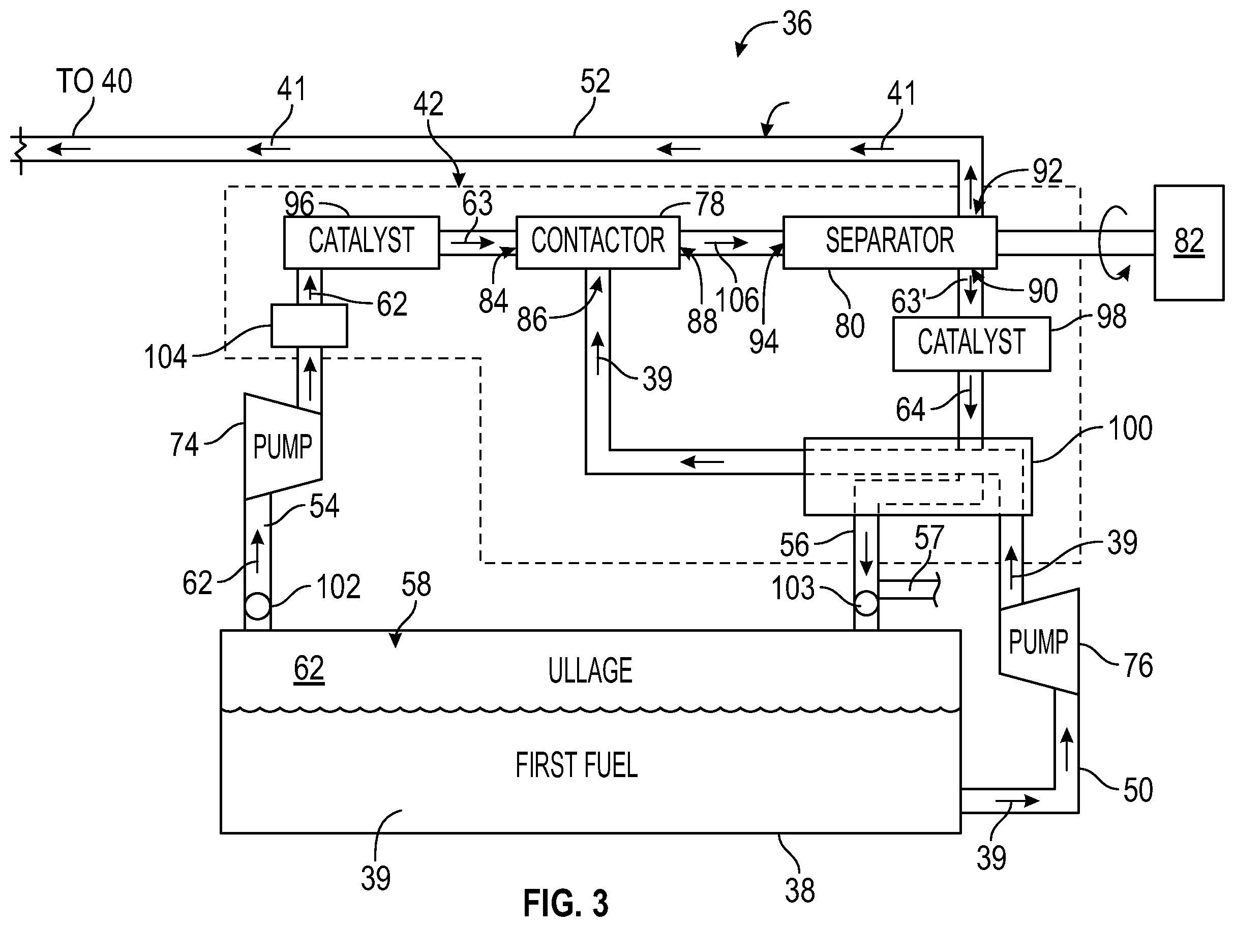 Patent US12448145 Figure 3 – Aircraft fuel system
