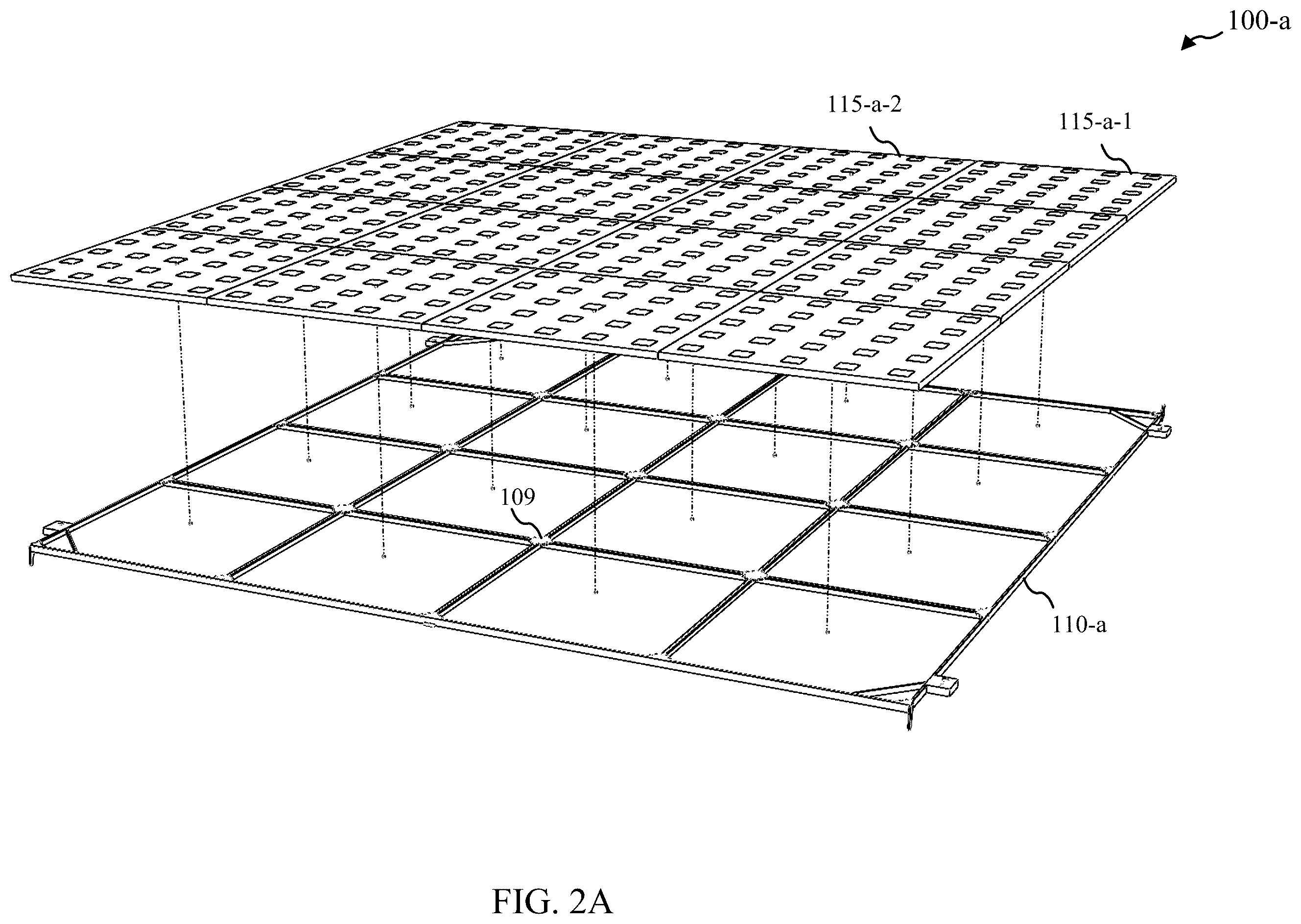 Patent US12448153 Figure 2 – Rigid articulated batten integrated truss devices, systems, and methods