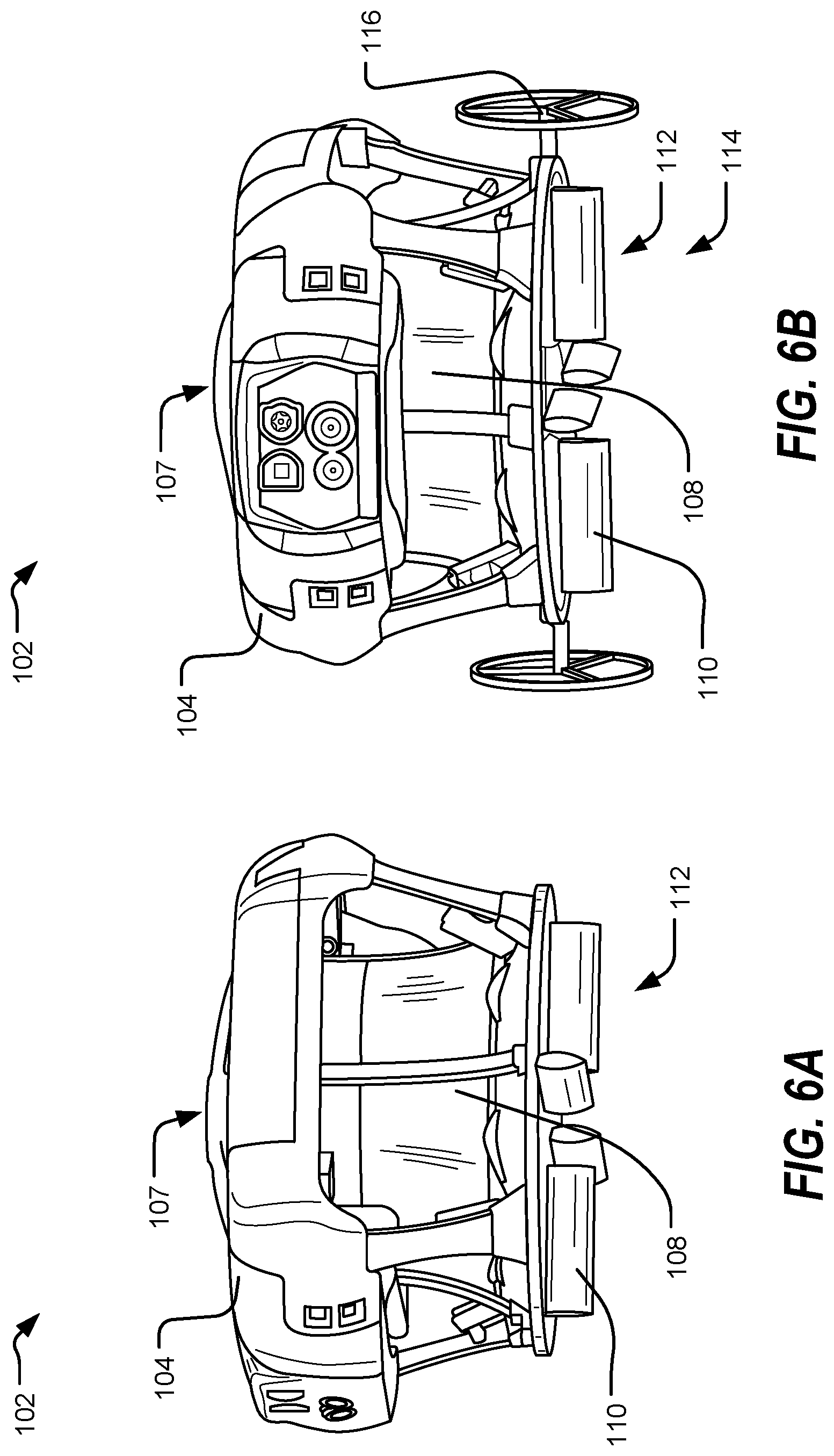 Patent US12448158 Figure 7 – Unmanned vehicle with multiple transportation modes