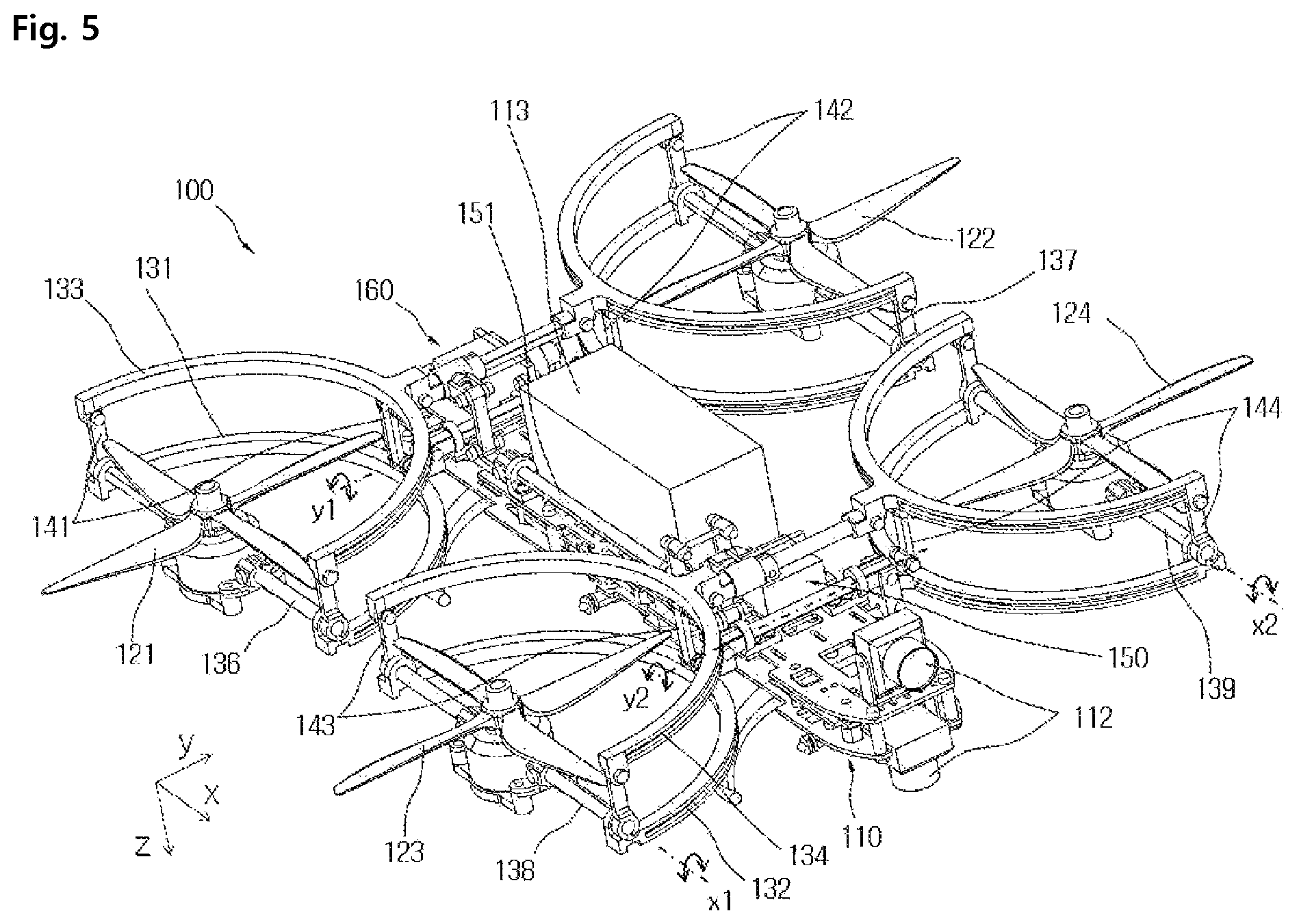 Patent US12448159 Figure 4 – Drone