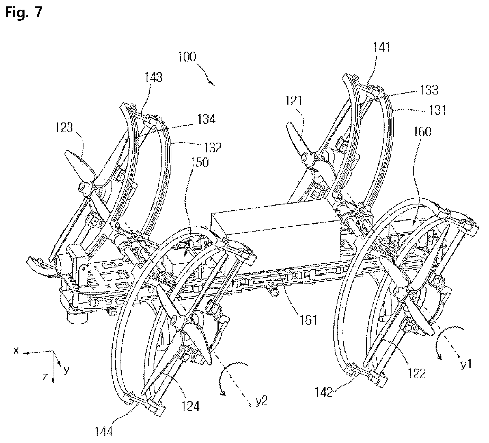 Patent US12448159 Figure 6 – Drone