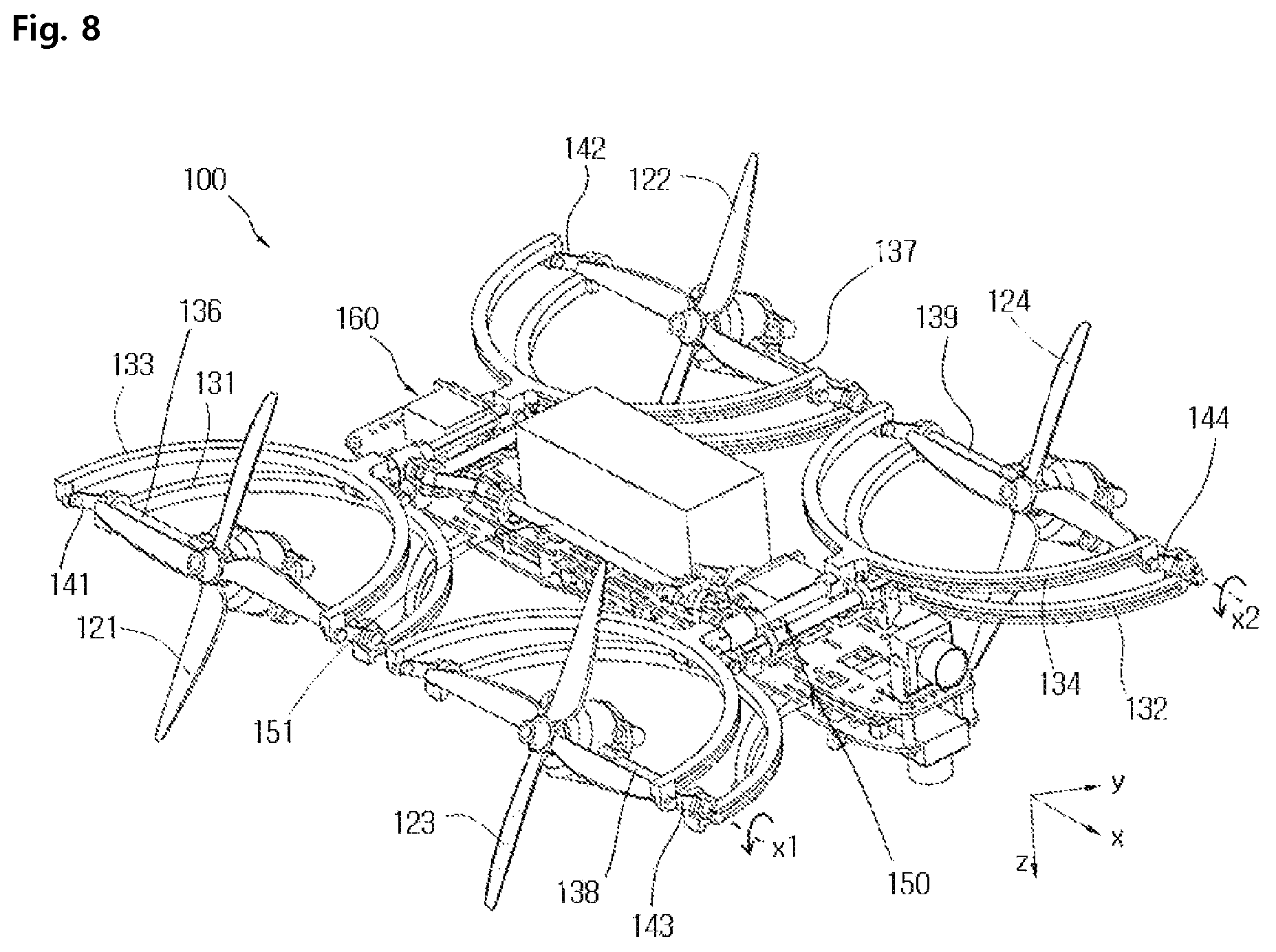 Patent US12448159 Figure 7 – Drone