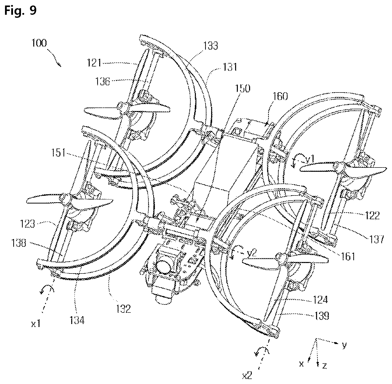 Patent US12448159 Figure 8 – Drone
