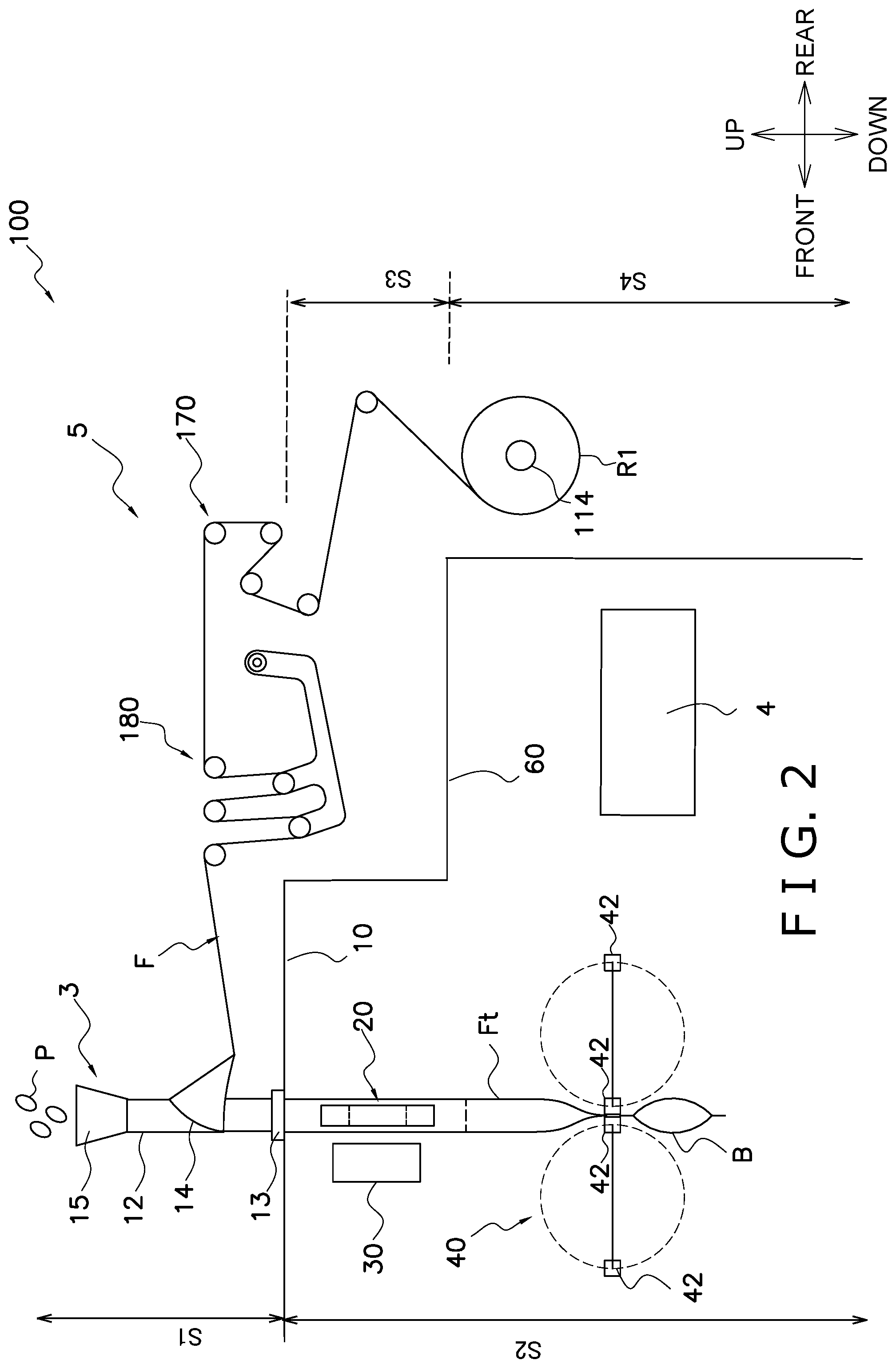 Patent US12448161 Figure 2 – Bagmaking and packaging apparatus