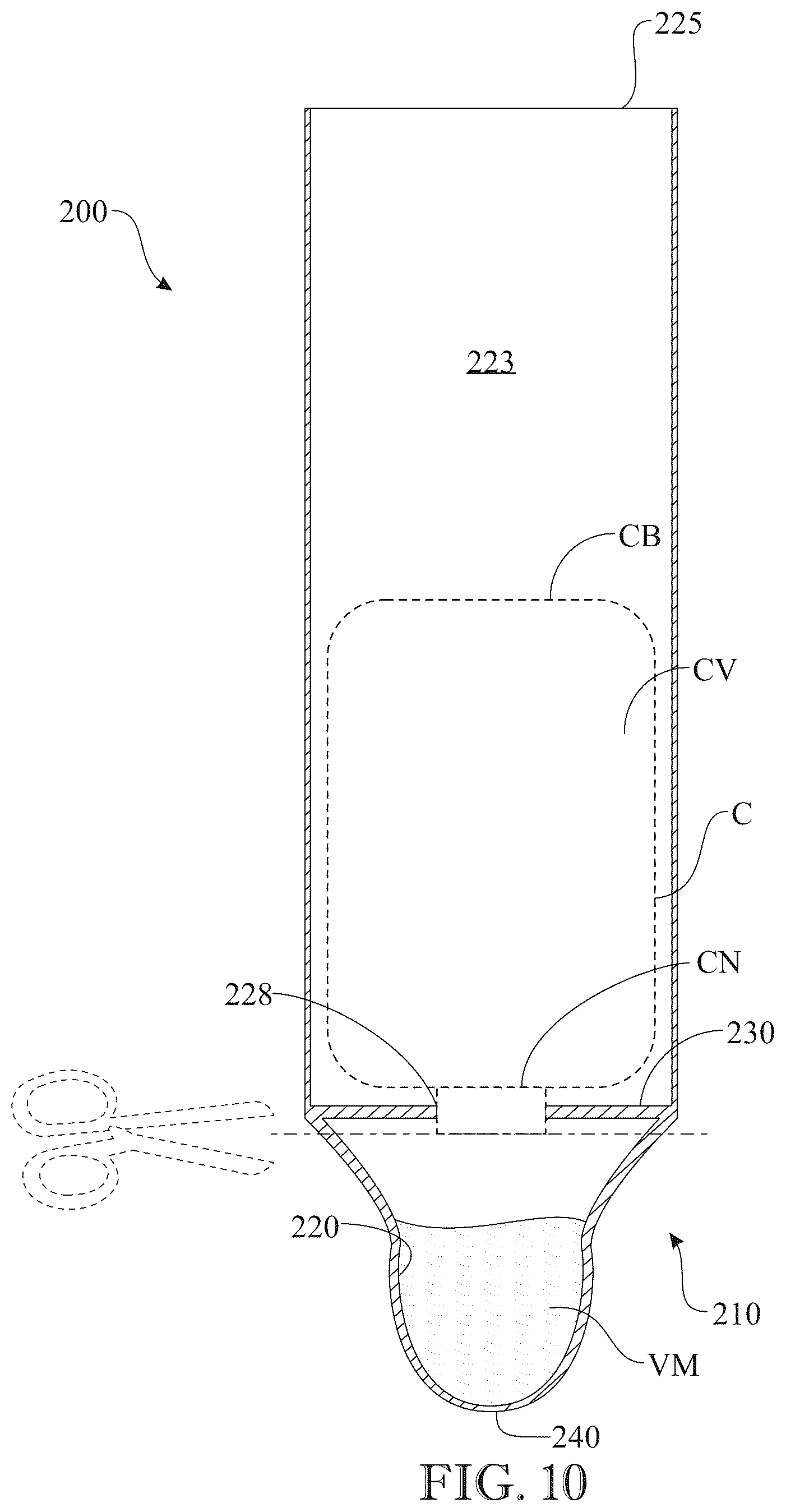 Patent US12448166 Figure 6 – Viscous material recovery system