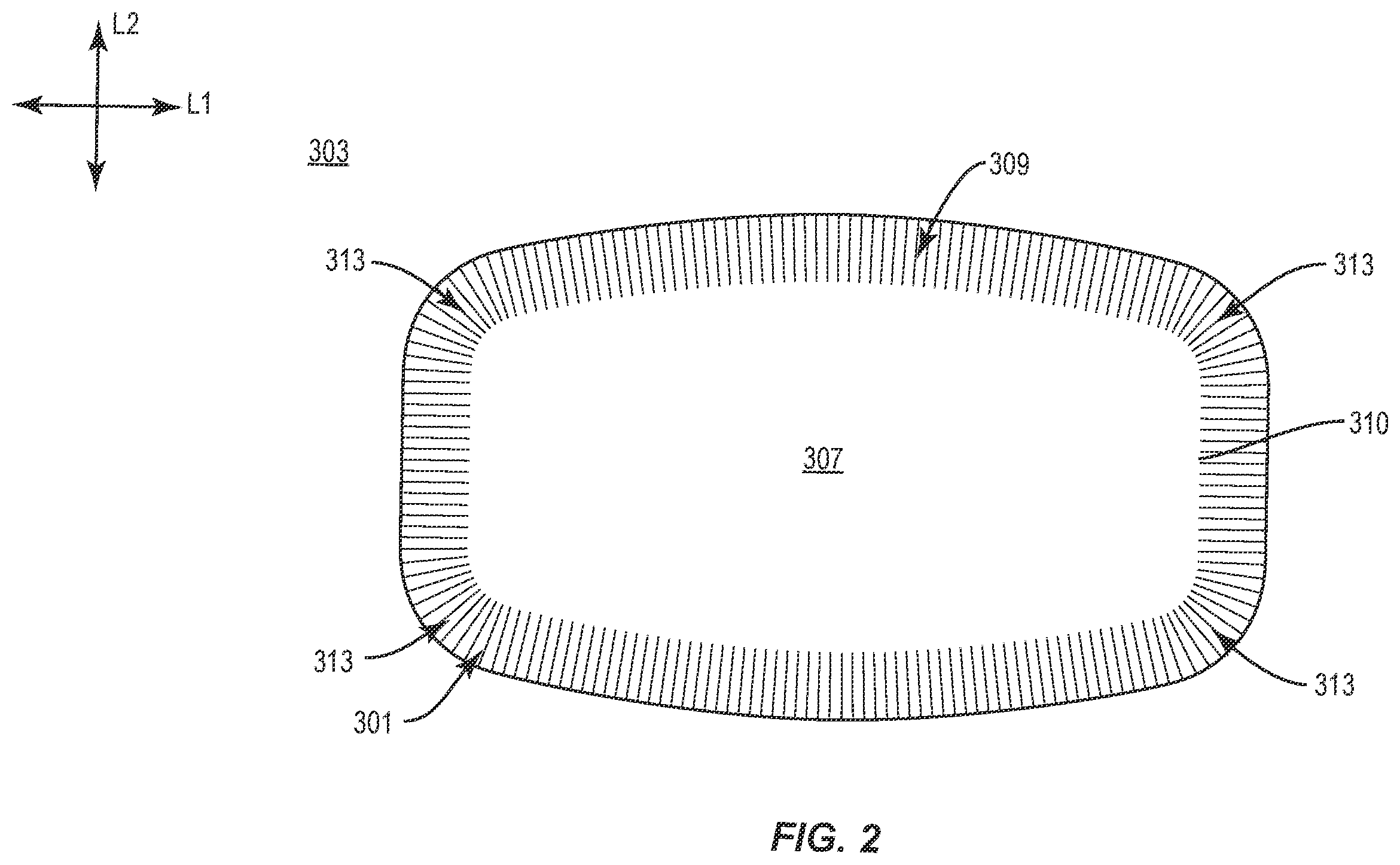 Patent US12448168 Figure 2 – Container with reinforcement features, related systems and methods