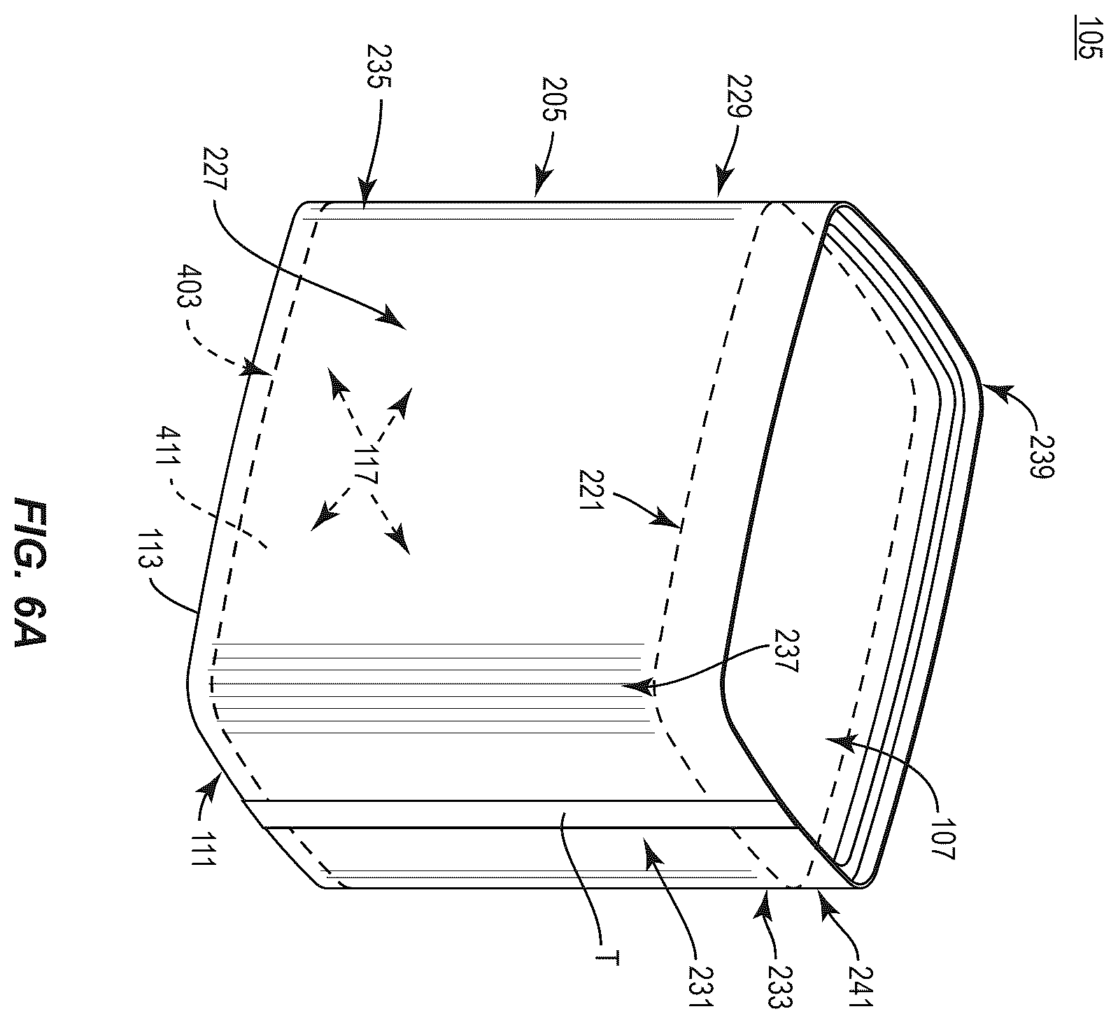 Patent US12448168 Figure 6 – Container with reinforcement features, related systems and methods
