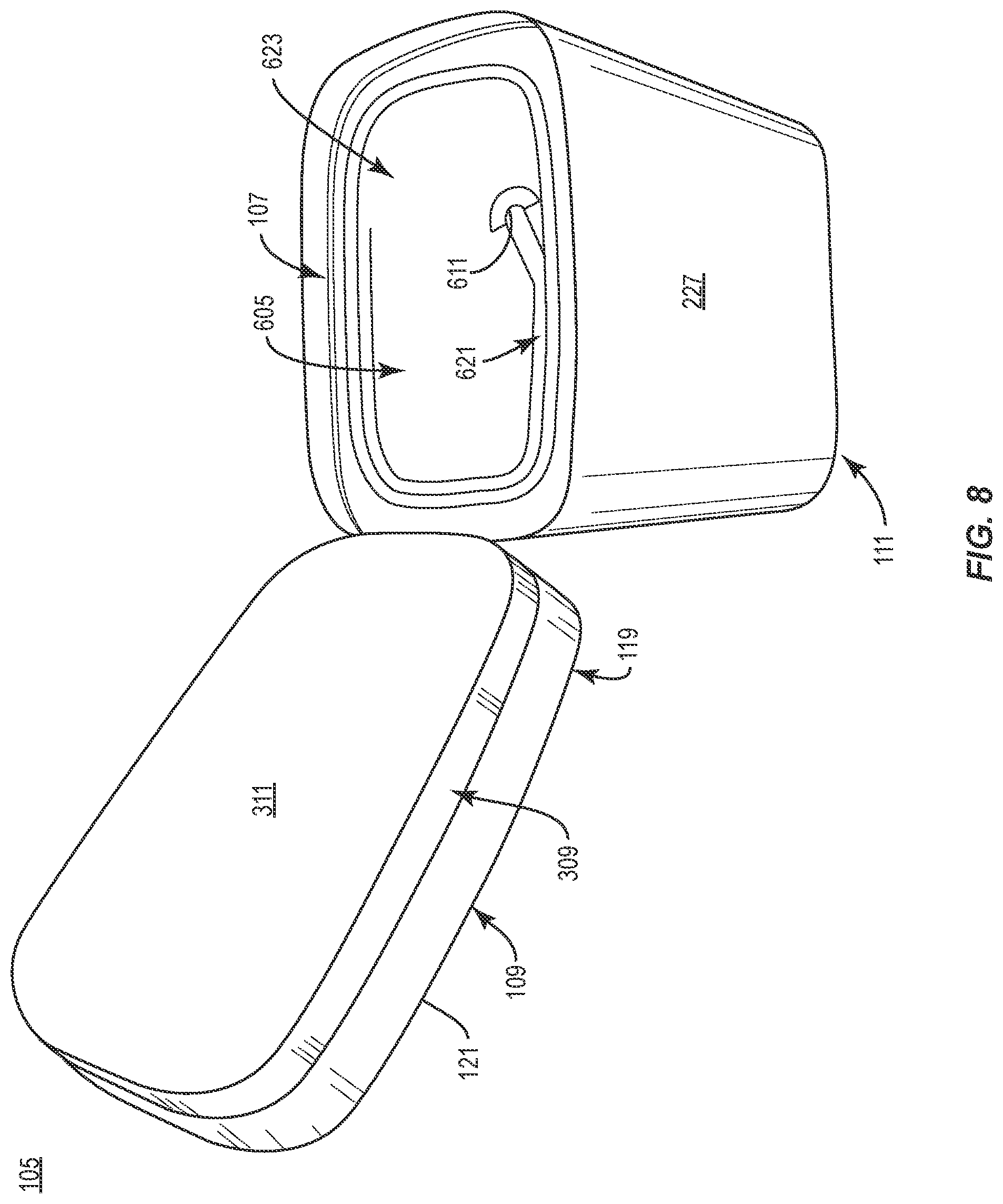 Patent US12448168 Figure 11 – Container with reinforcement features, related systems and methods