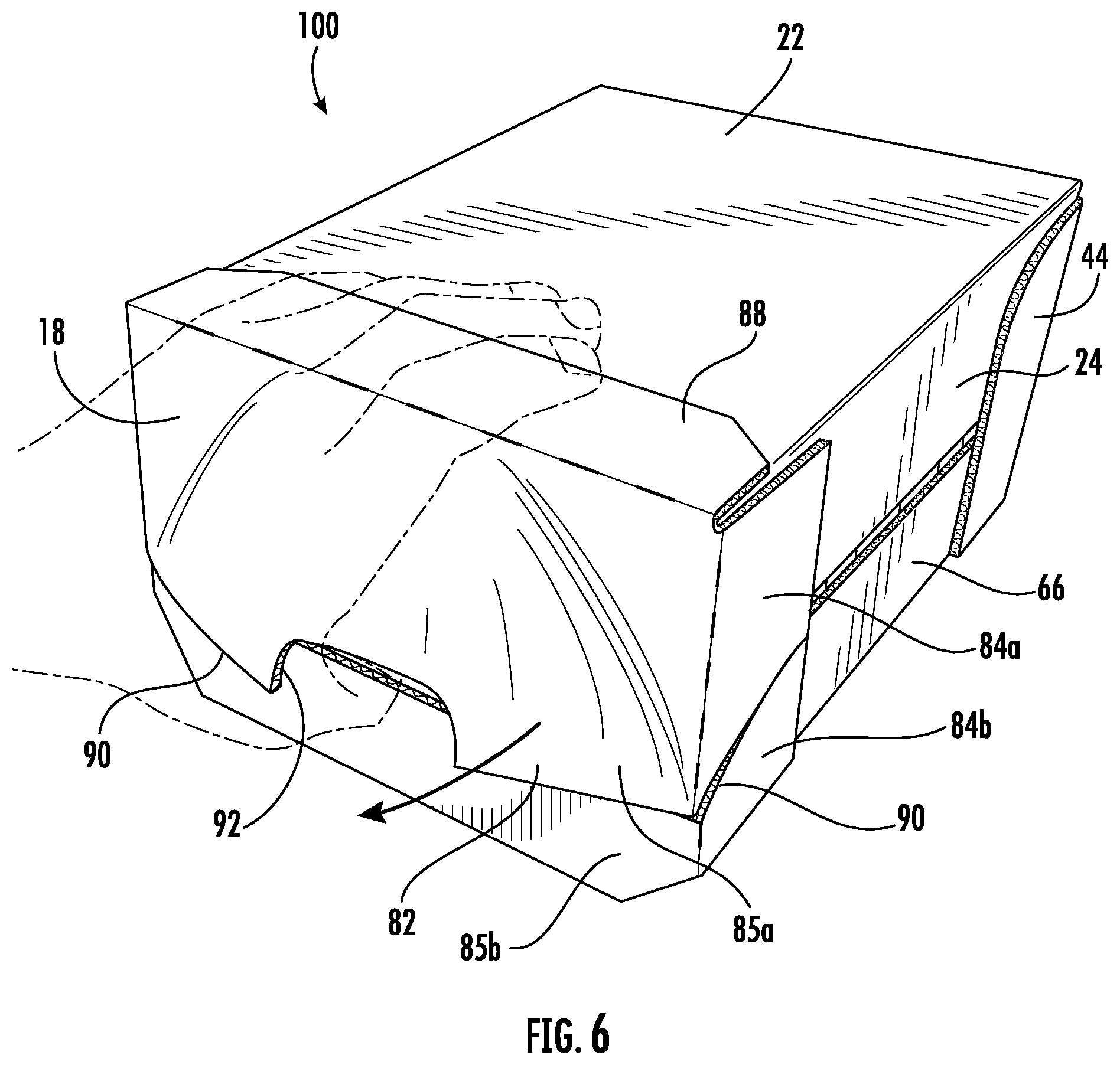 Patent US12448170 Figure 5 – Retail ready packages for multi-sided products