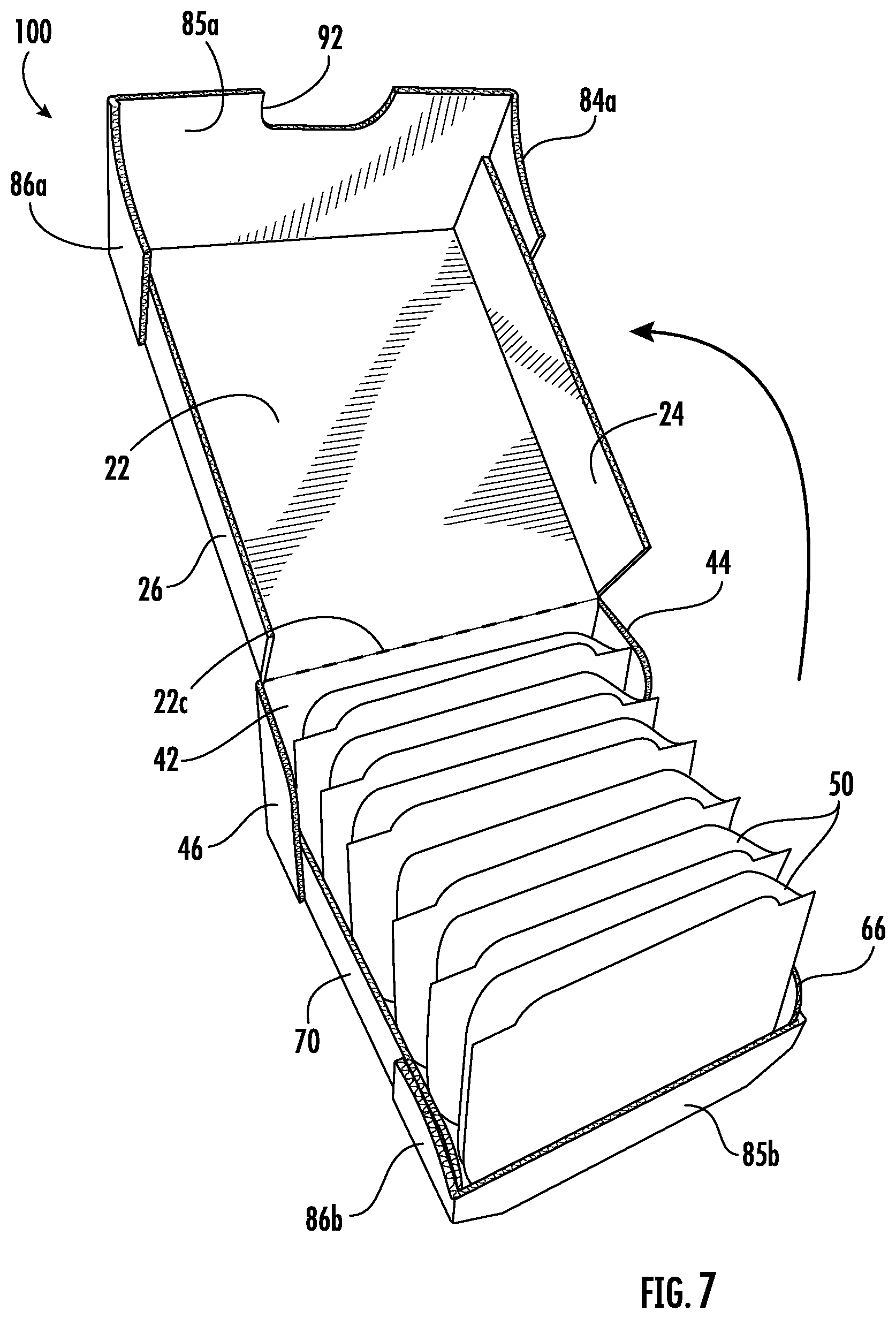 Patent US12448170 Figure 6 – Retail ready packages for multi-sided products