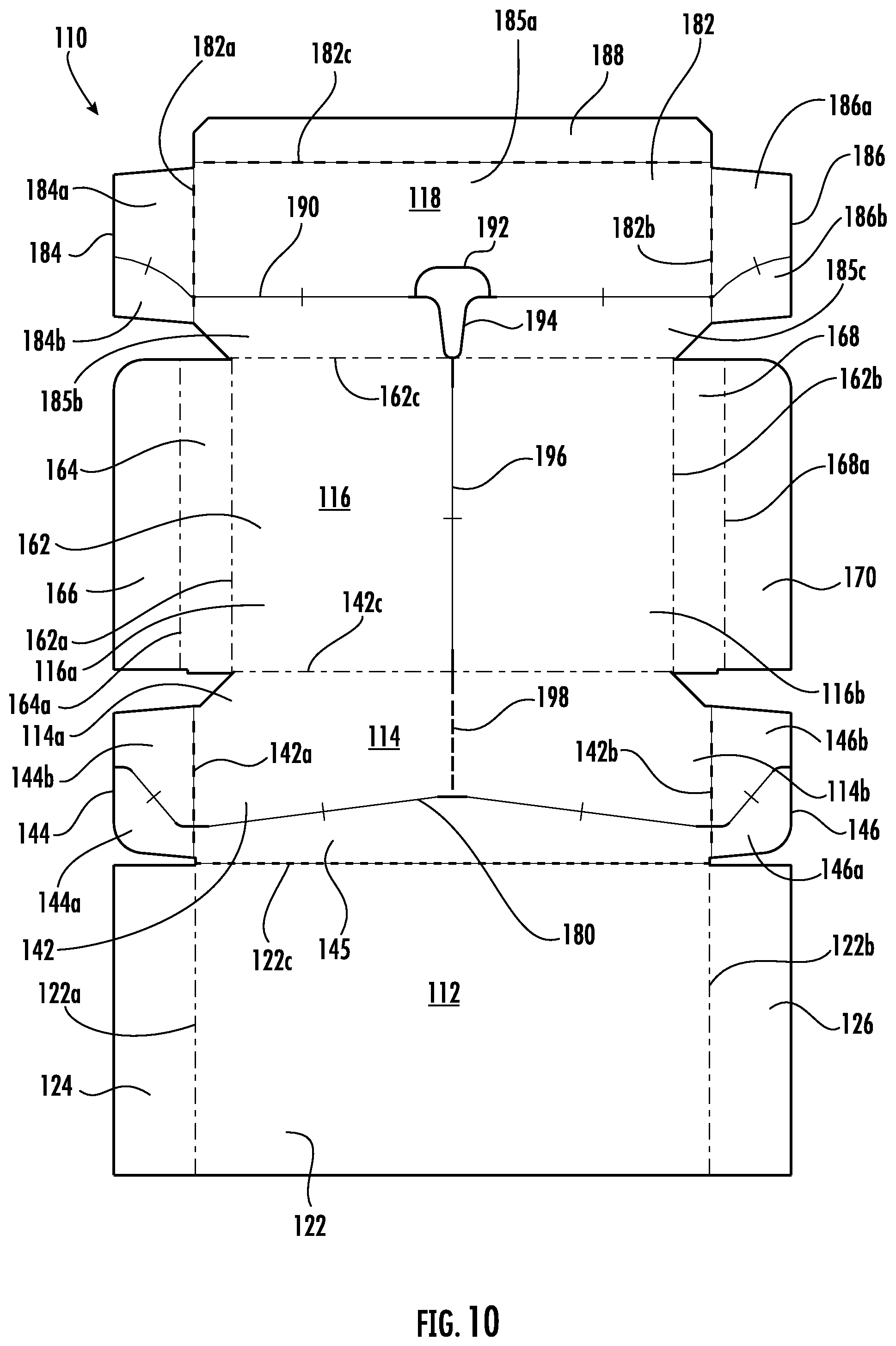 Patent US12448170 Figure 9 – Retail ready packages for multi-sided products