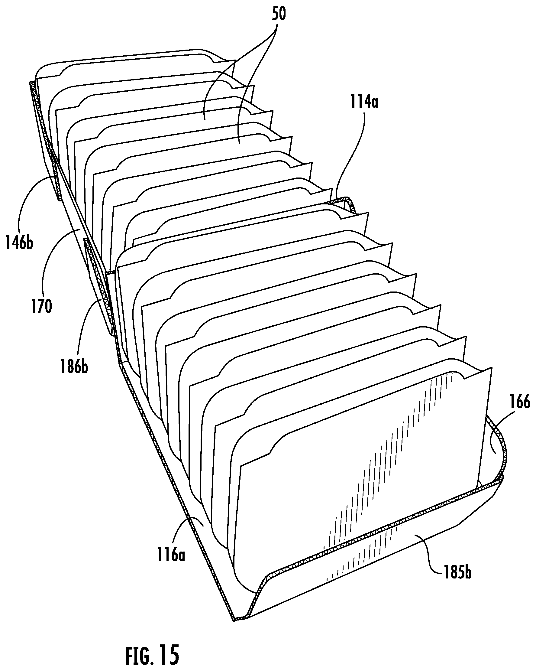 Patent US12448170 Figure 14 – Retail ready packages for multi-sided products