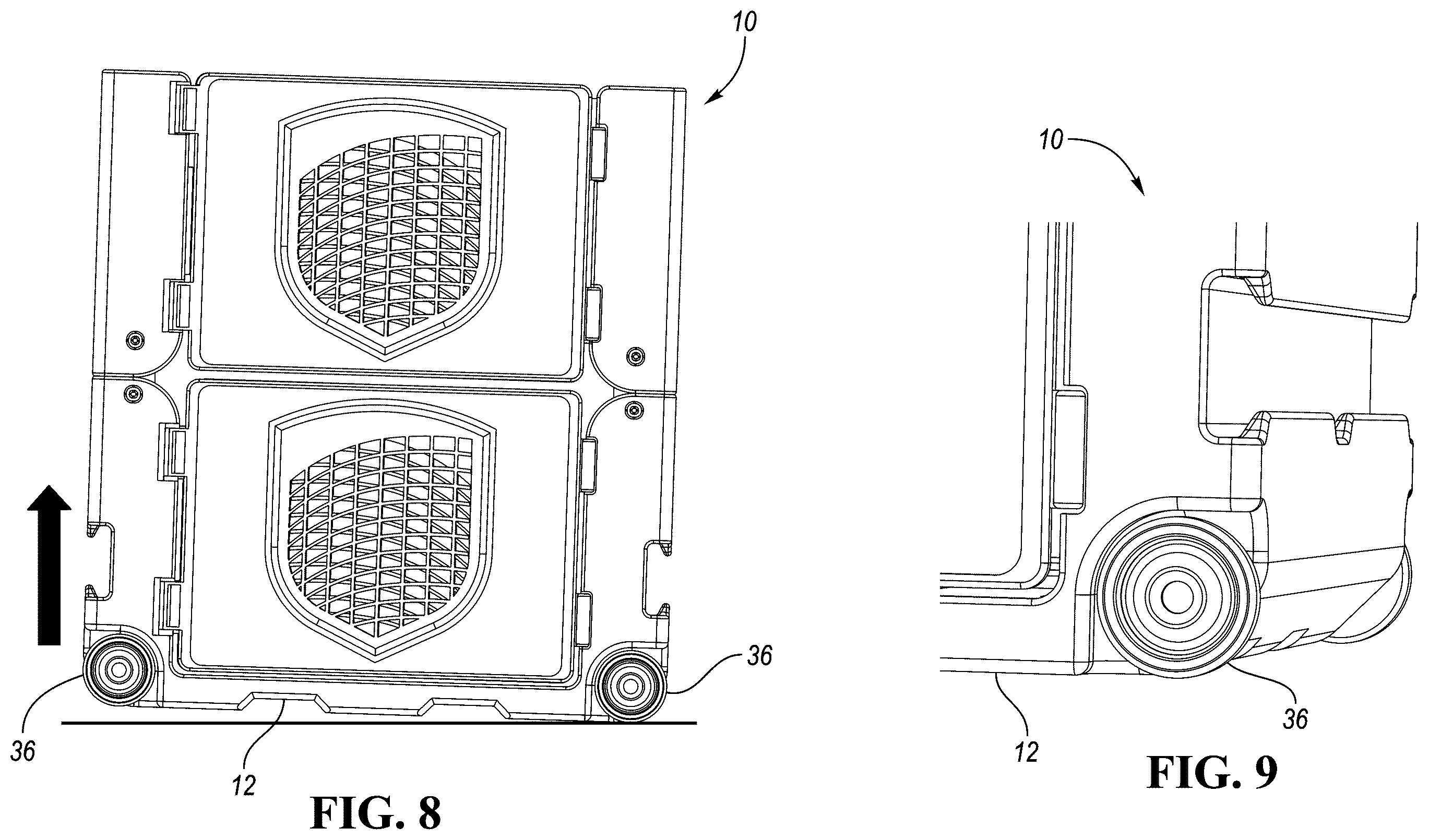 Patent US12448172 Figure 6 – Collapsible container